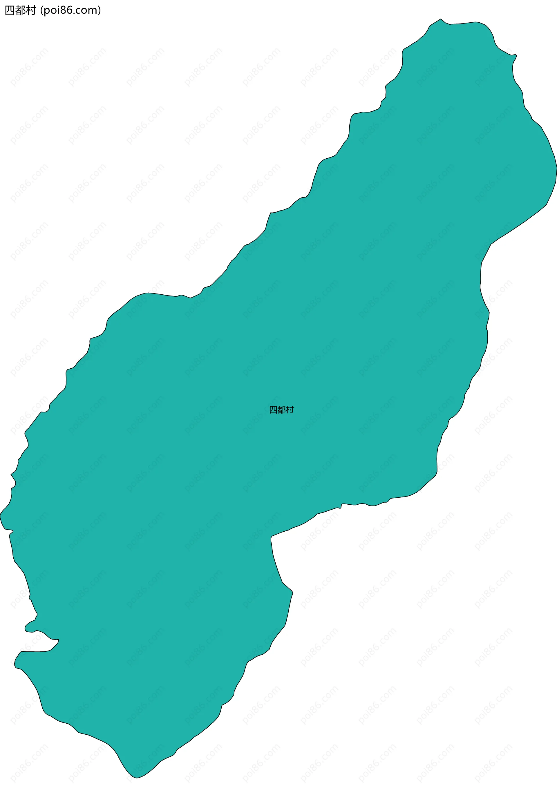 四都村边界地图