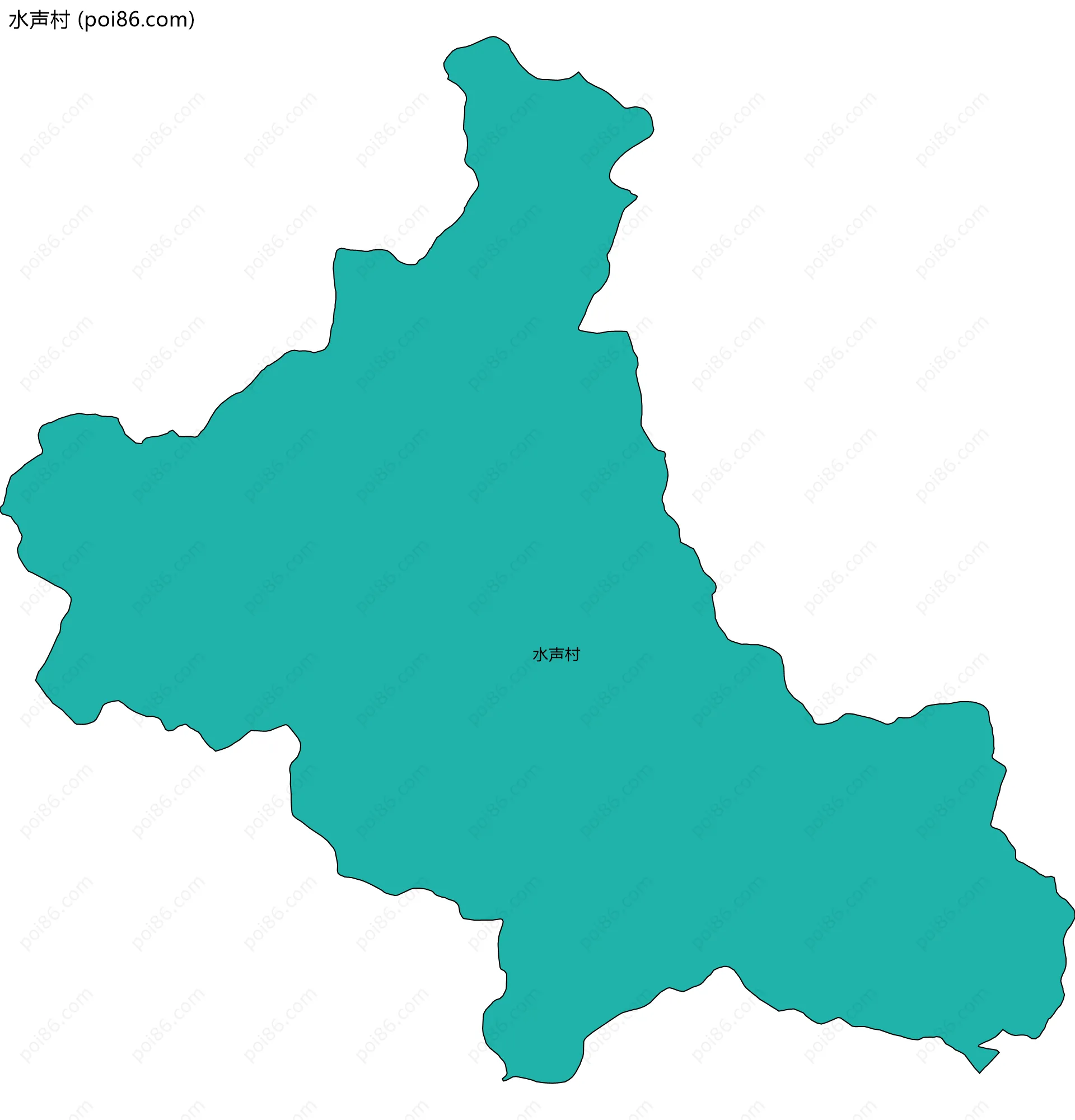 水声村边界地图