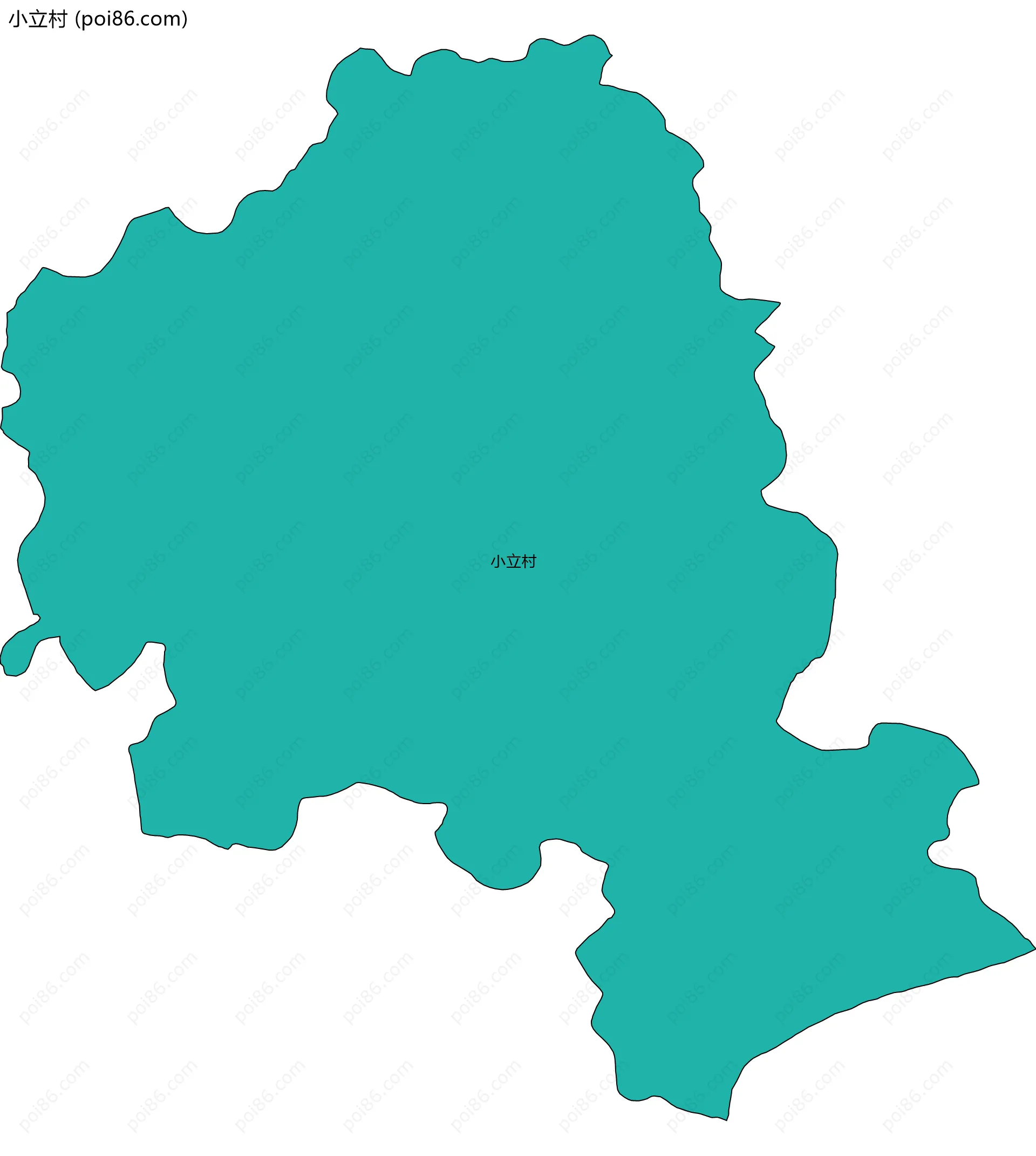 小立村边界地图