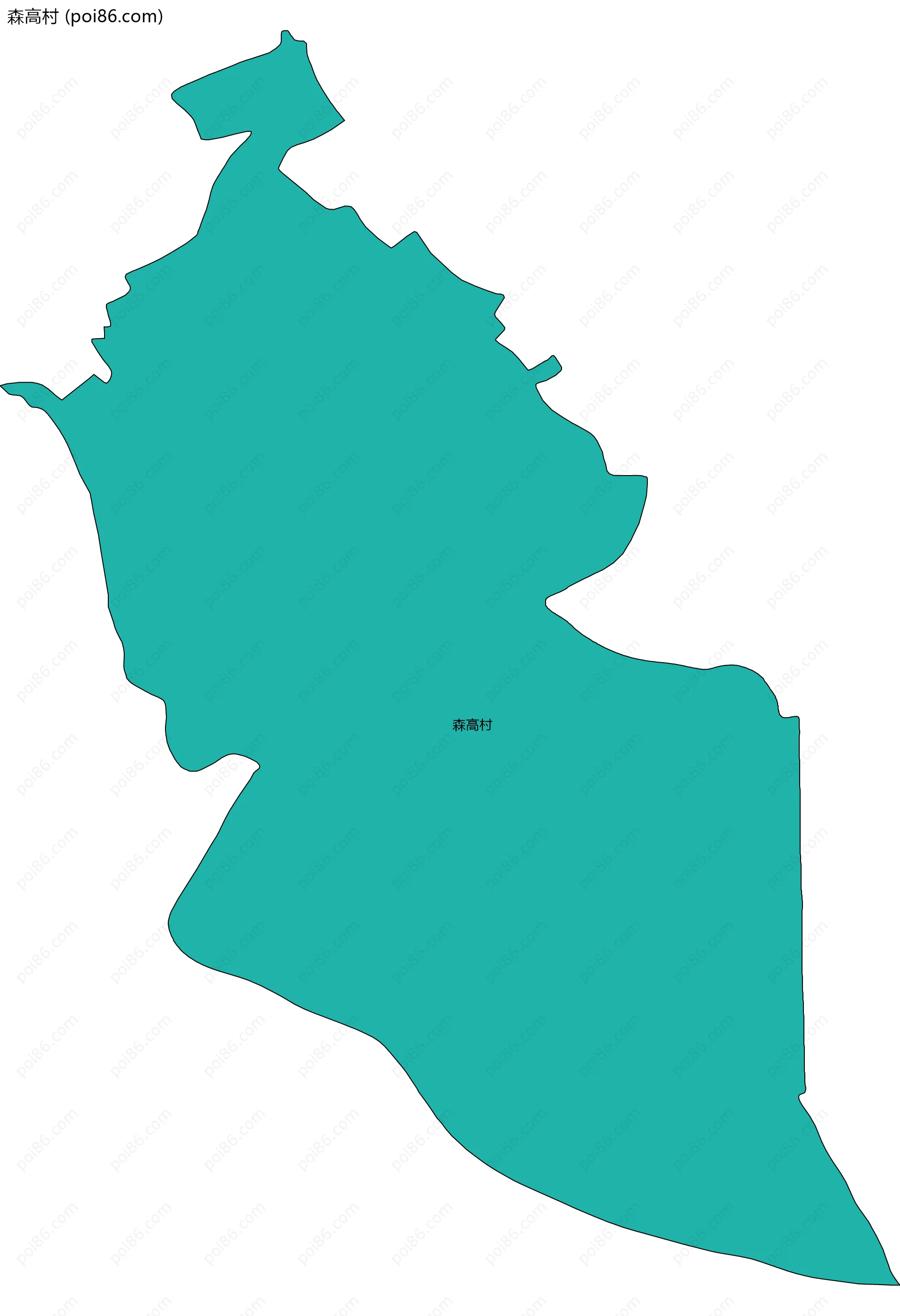 森高村边界地图