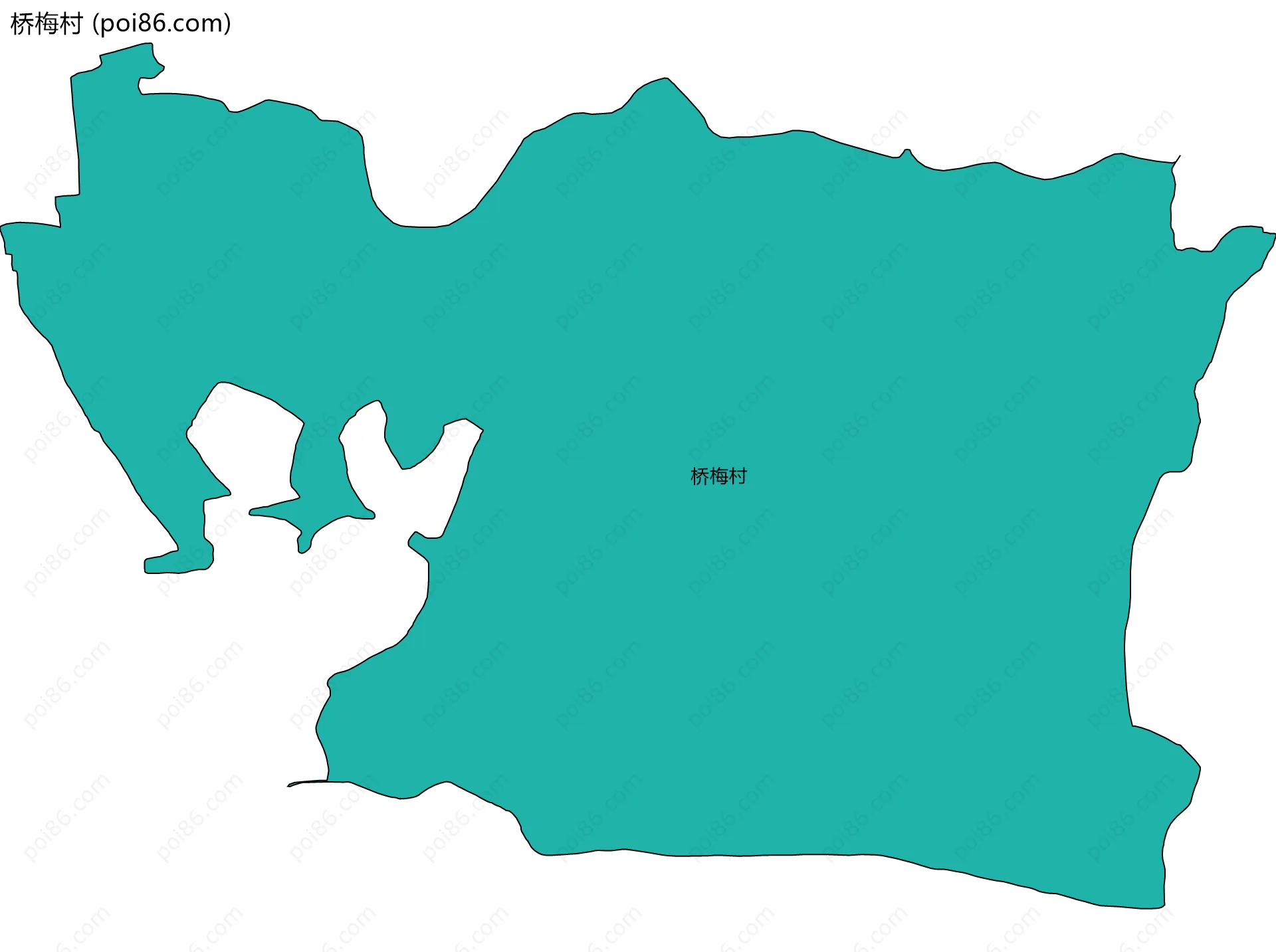 桥梅村边界地图