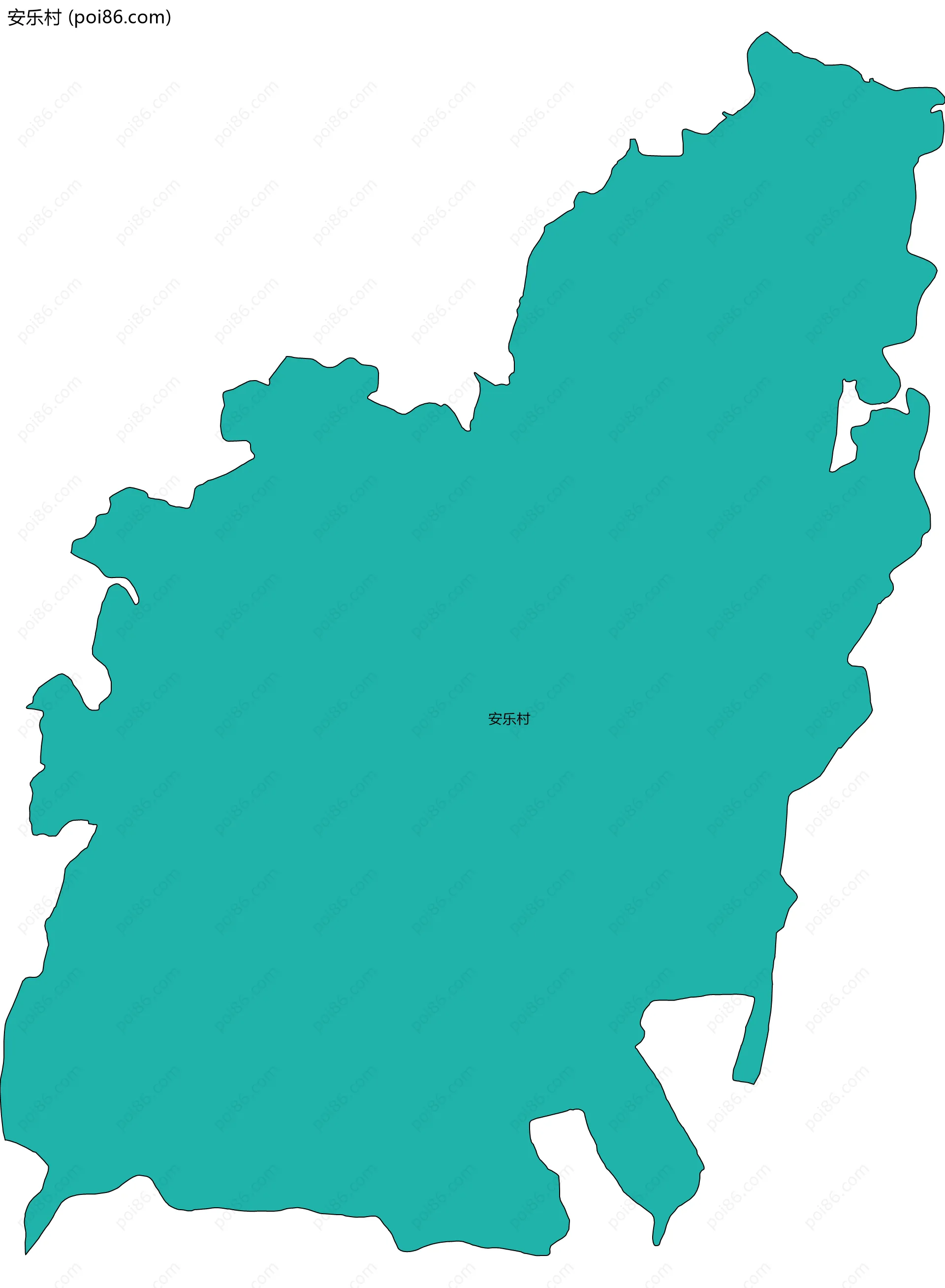 安乐村边界地图
