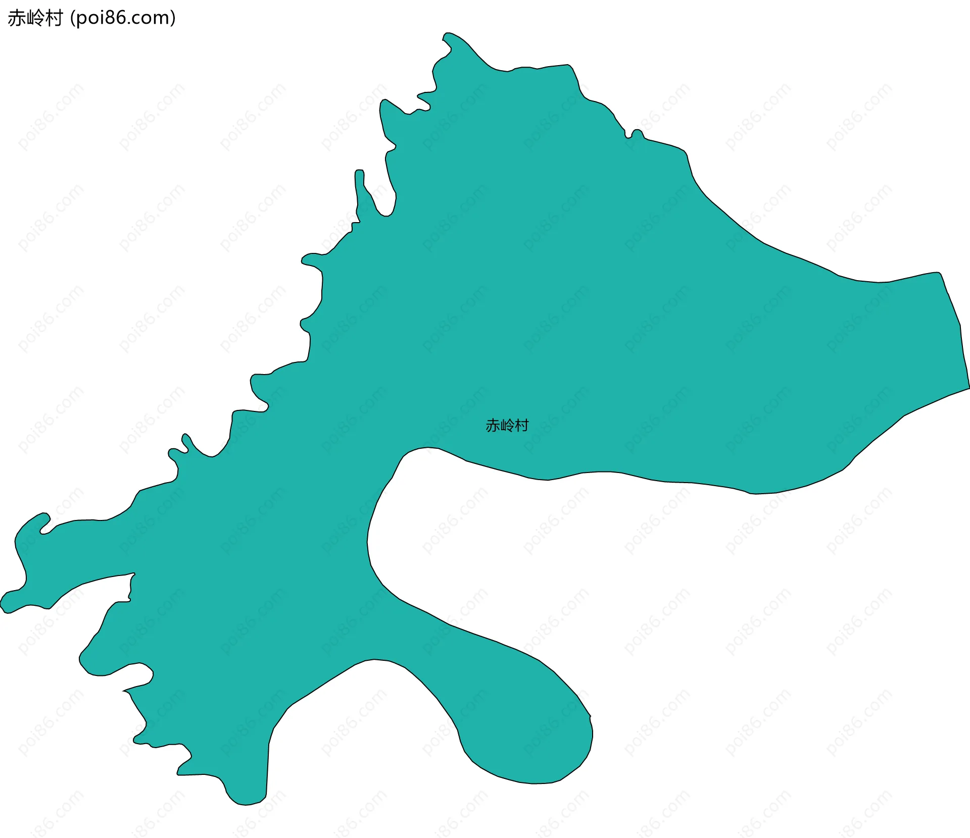 赤岭村边界地图