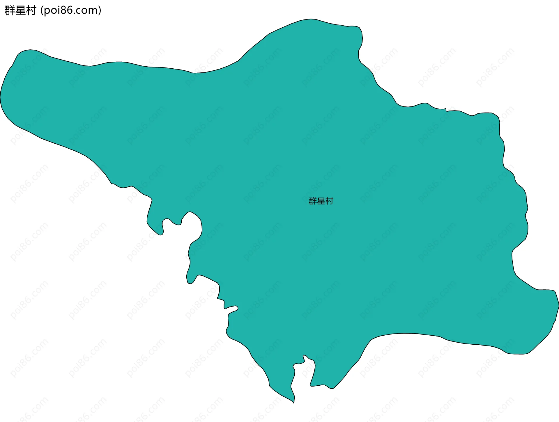 群星村边界地图