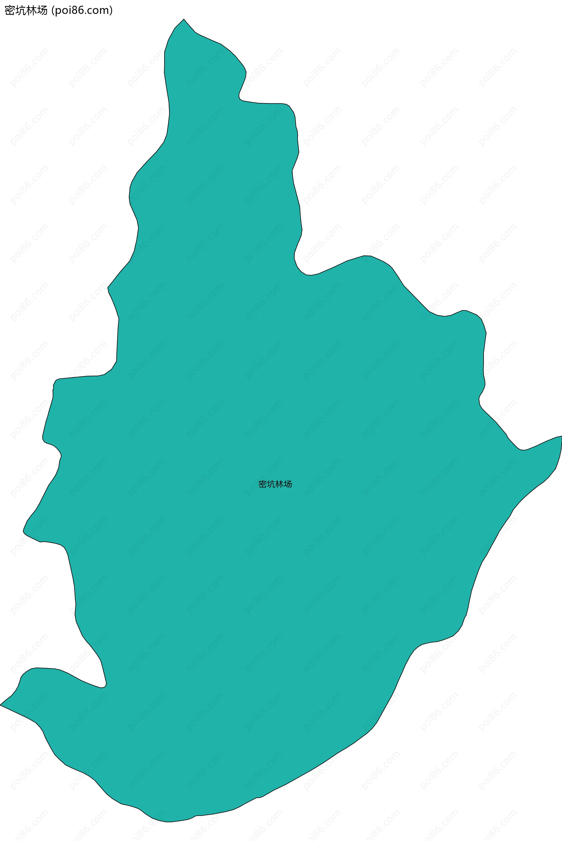 密坑林场边界地图