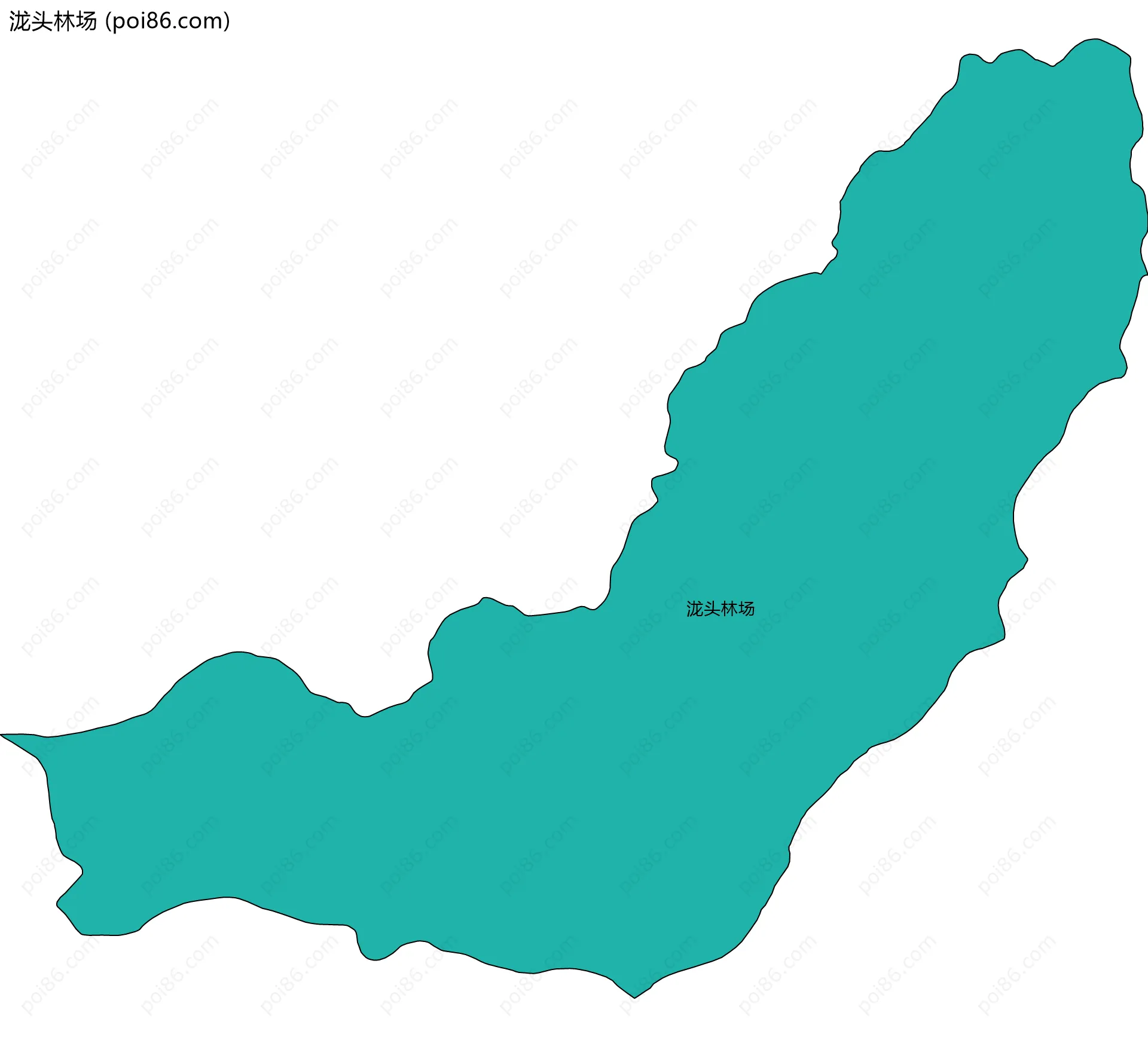 泷头林场边界地图