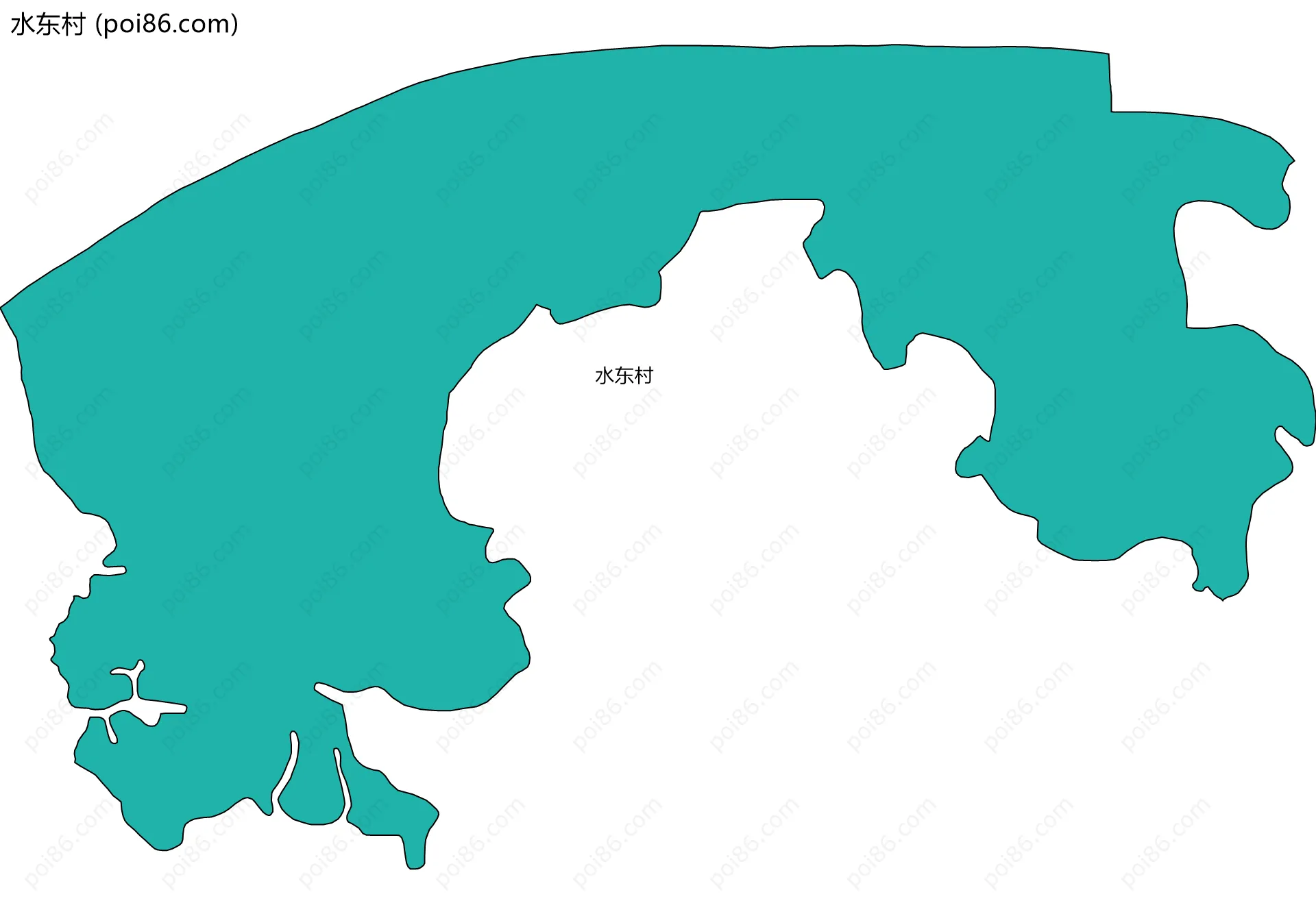 水东村边界地图