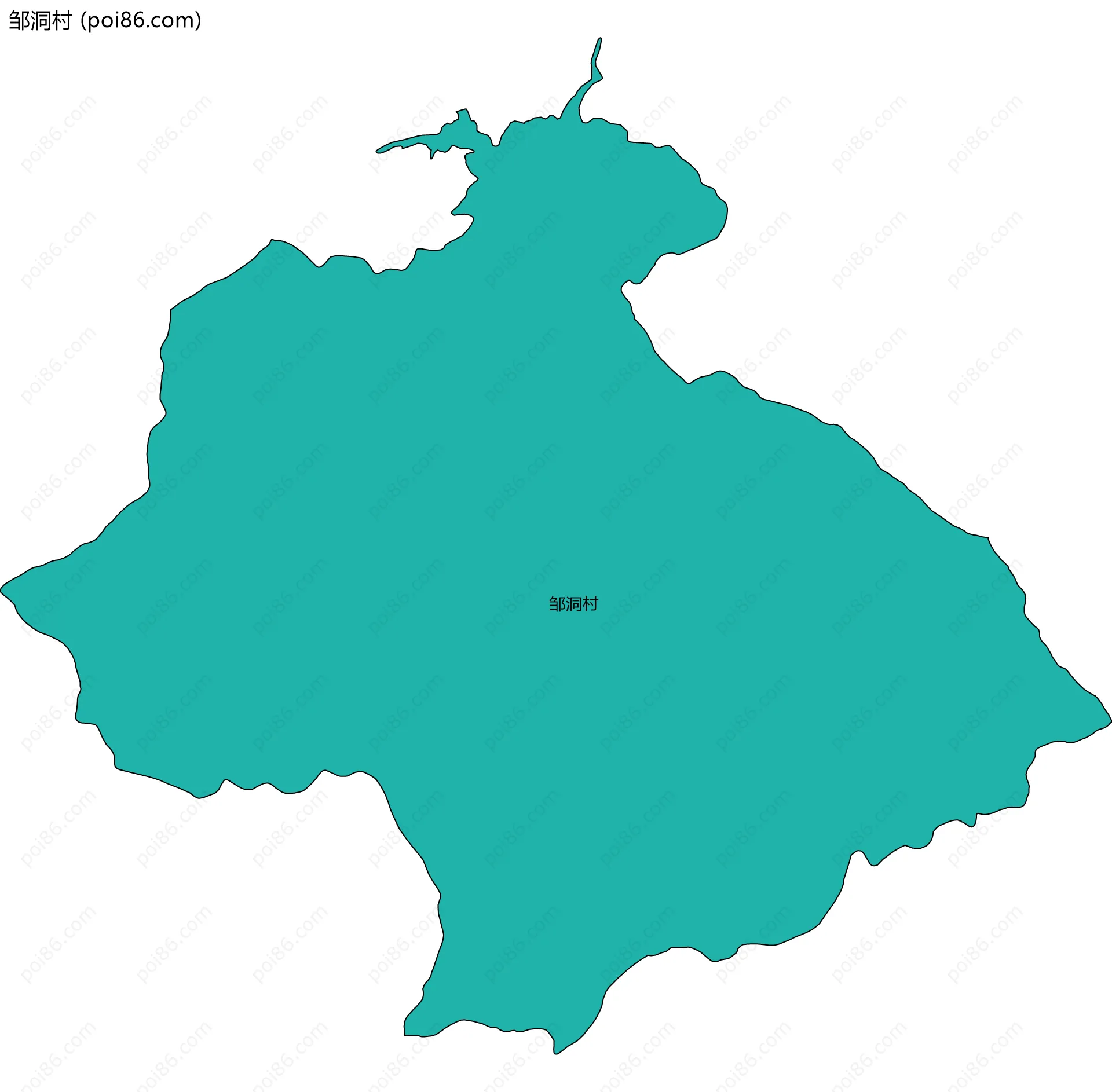 邹洞村边界地图