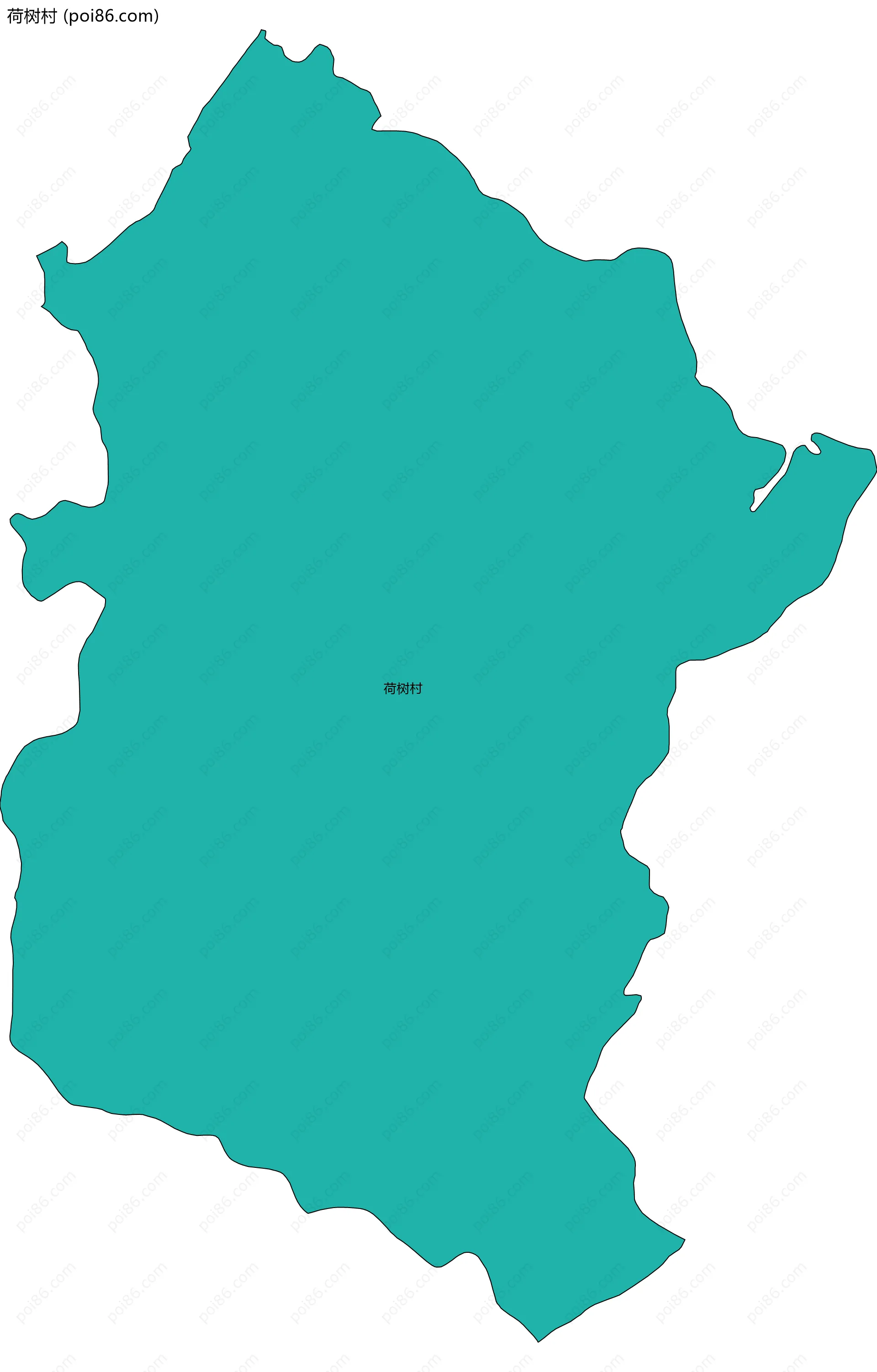 荷树村边界地图