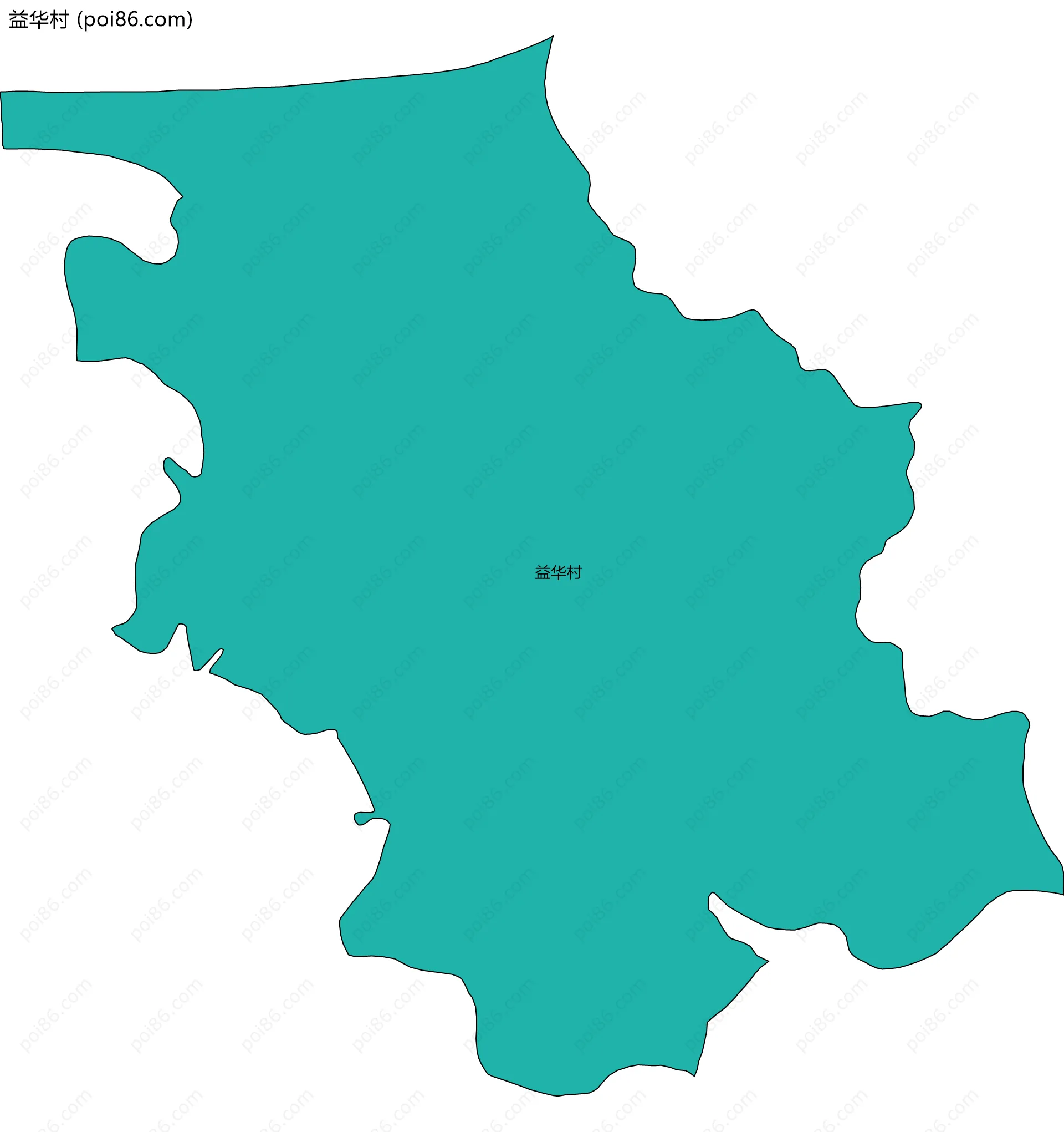益华村边界地图