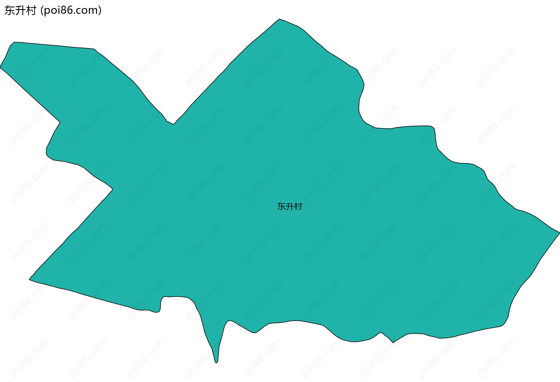 东升村边界地图