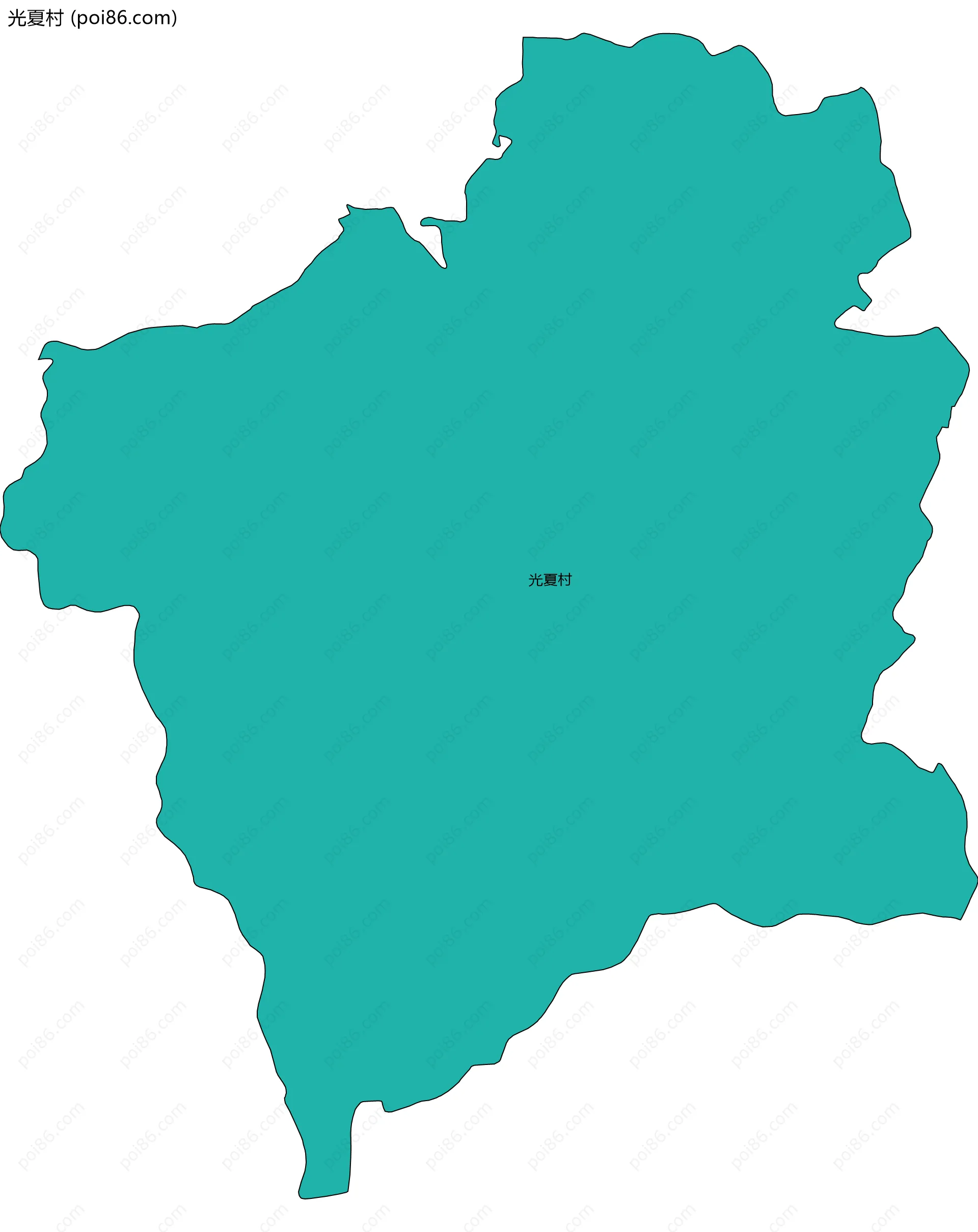 光夏村边界地图