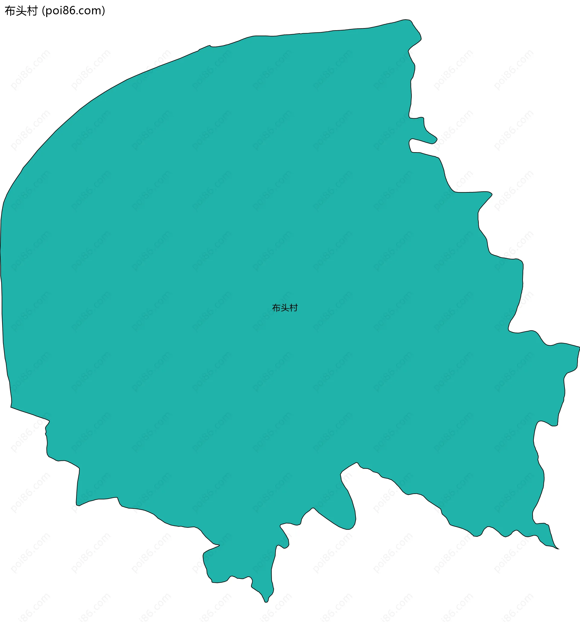布头村边界地图