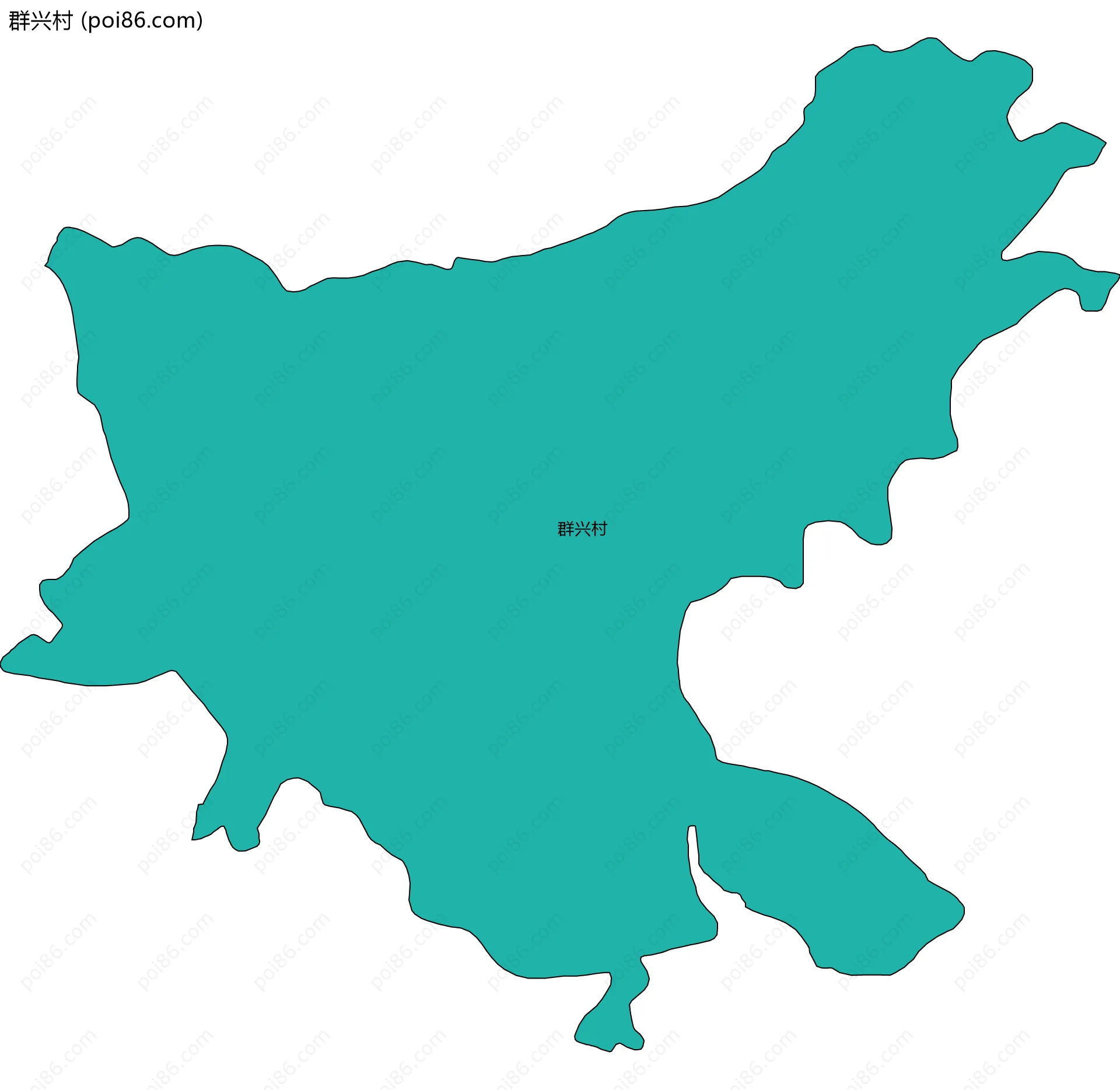 群兴村边界地图