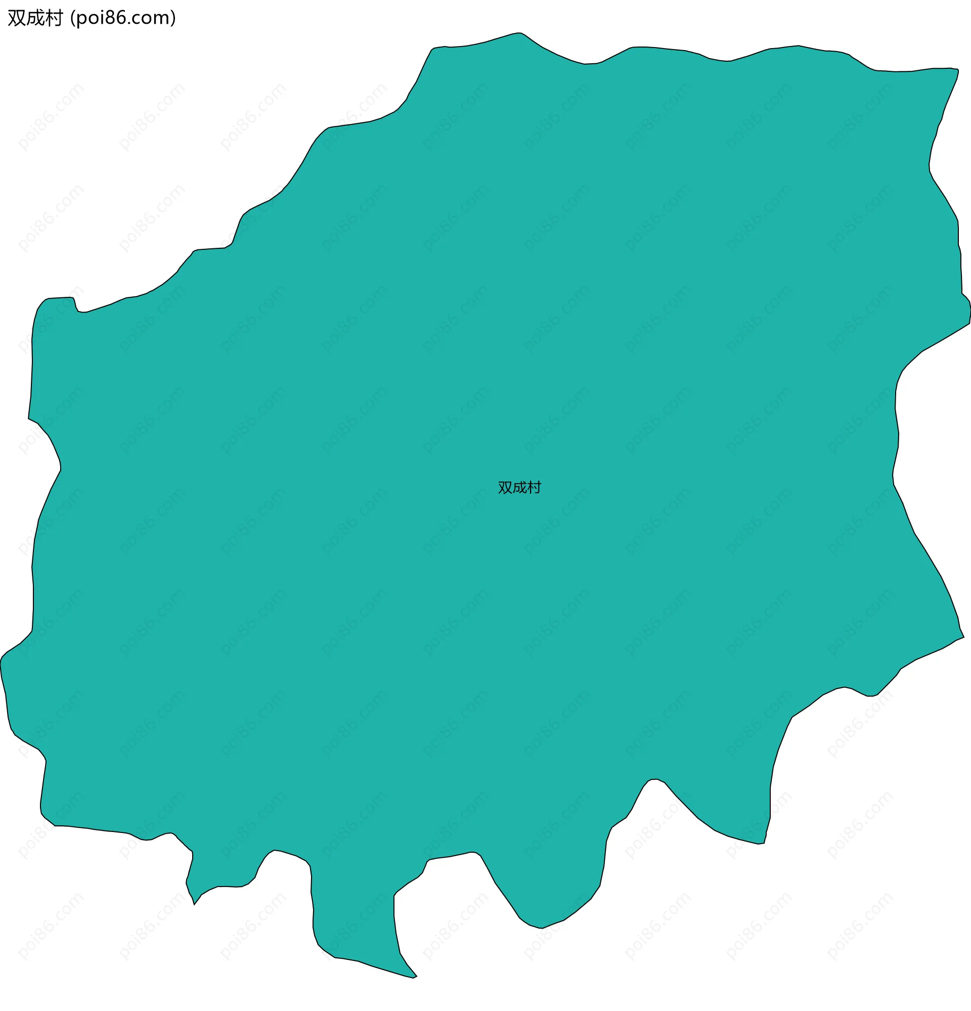 双成村边界地图