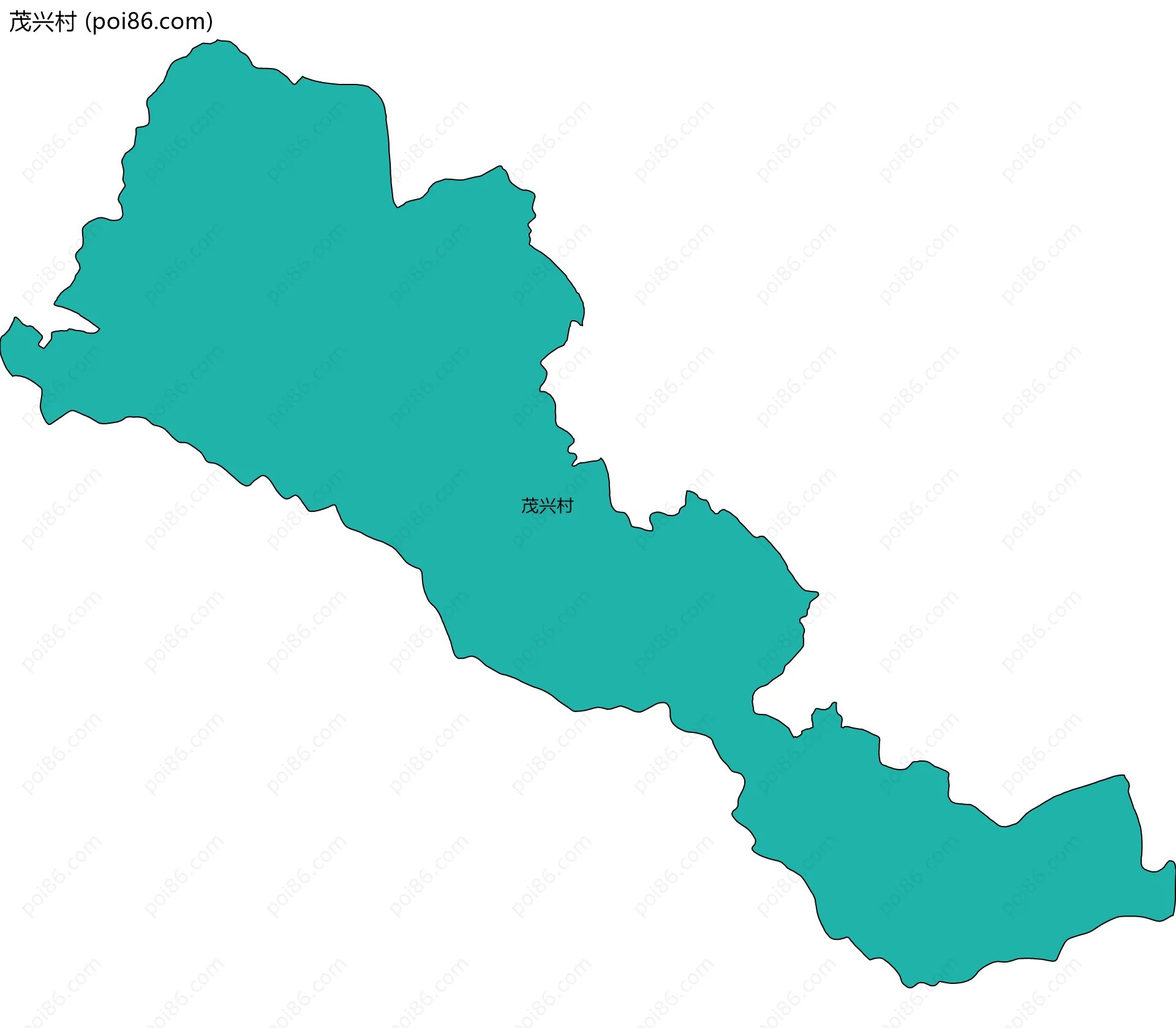 茂兴村边界地图