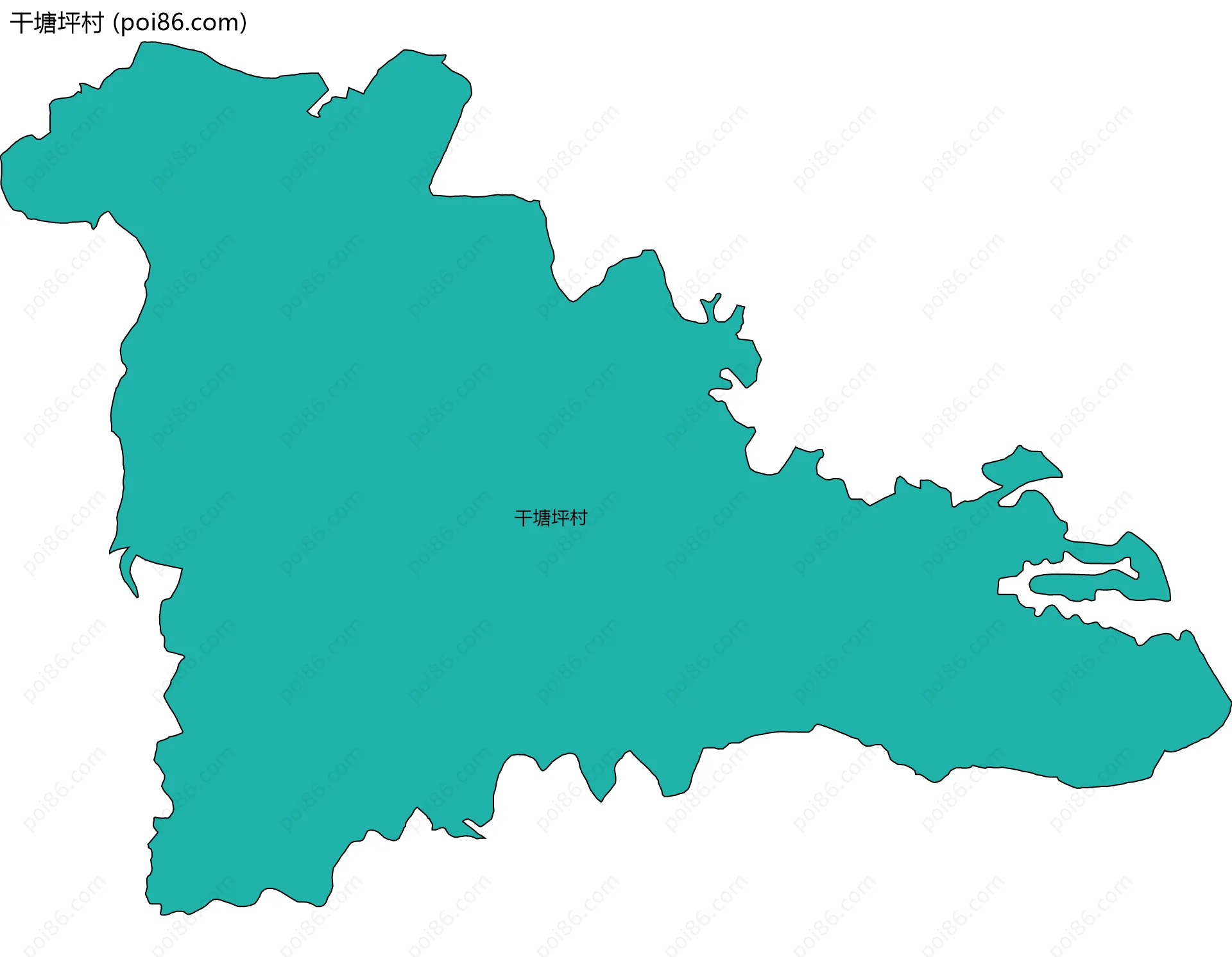 干塘坪村边界地图