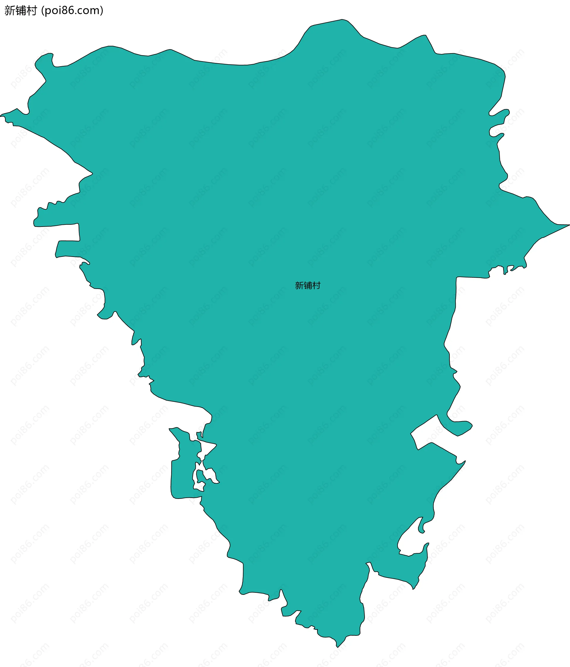 新铺村边界地图