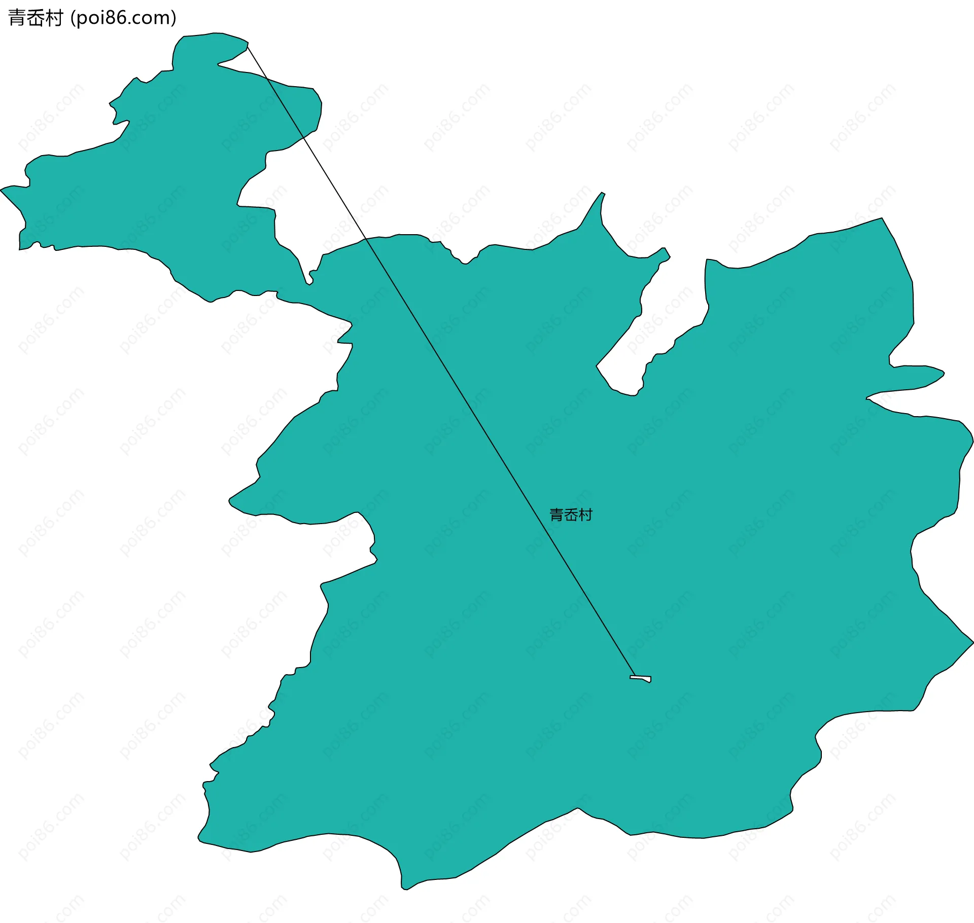 青岙村边界地图