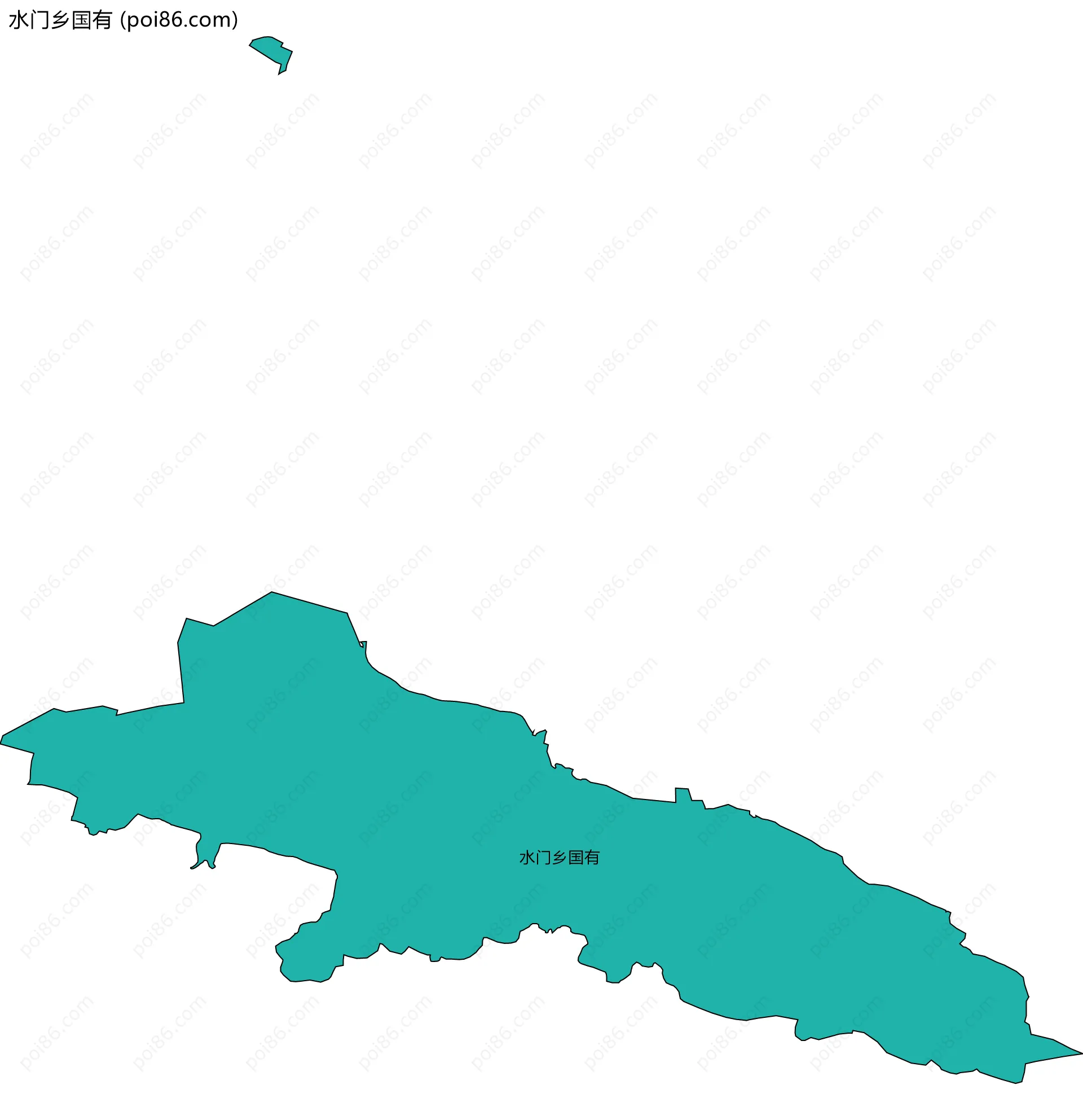 水门乡国有边界地图