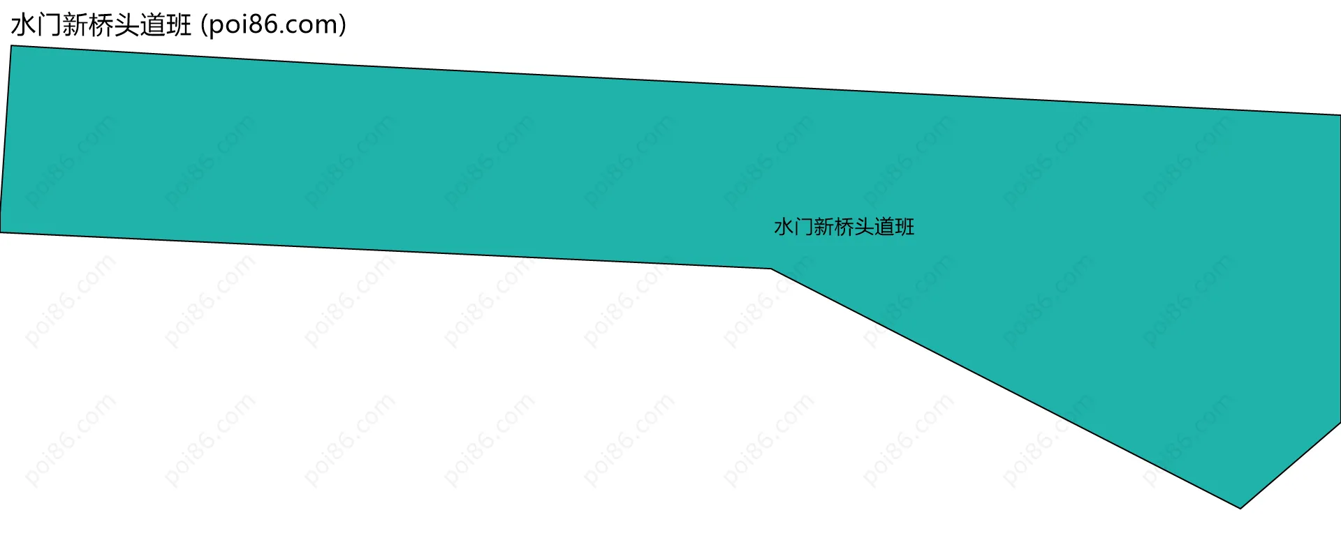 水门新桥头道班边界地图