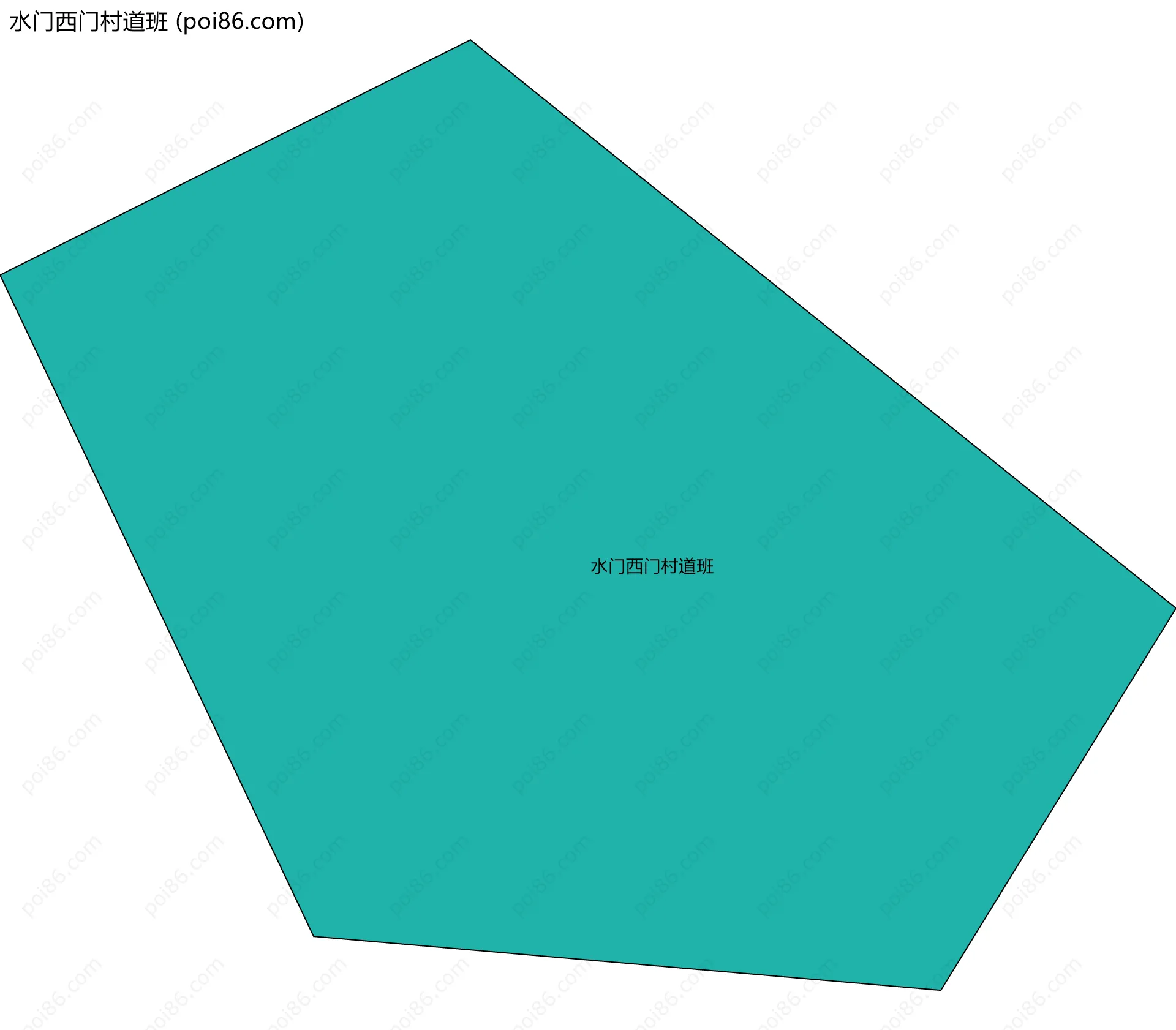 水门西门村道班边界地图