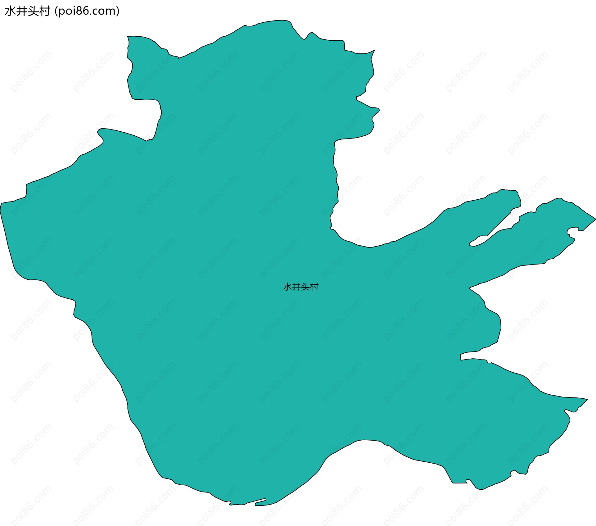 水井头村边界地图