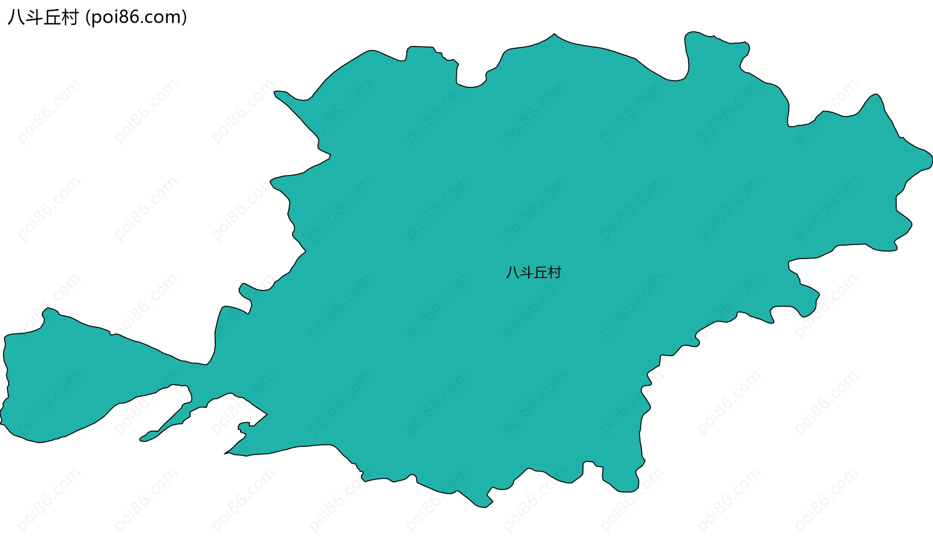 八斗丘村边界地图