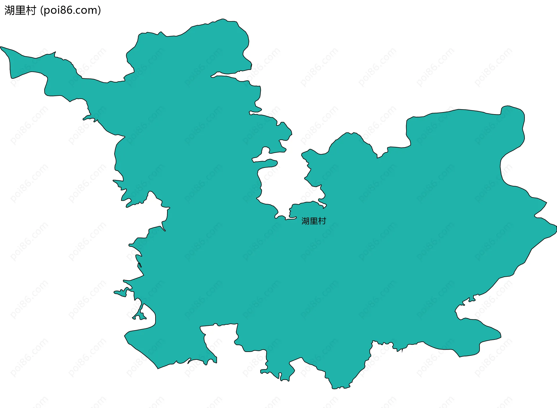 湖里村边界地图