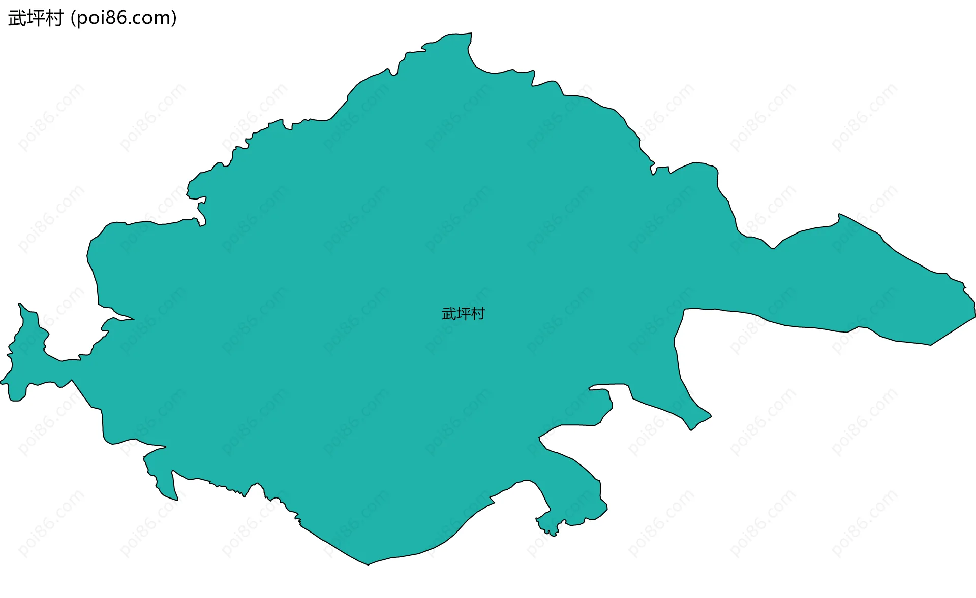 武坪村边界地图