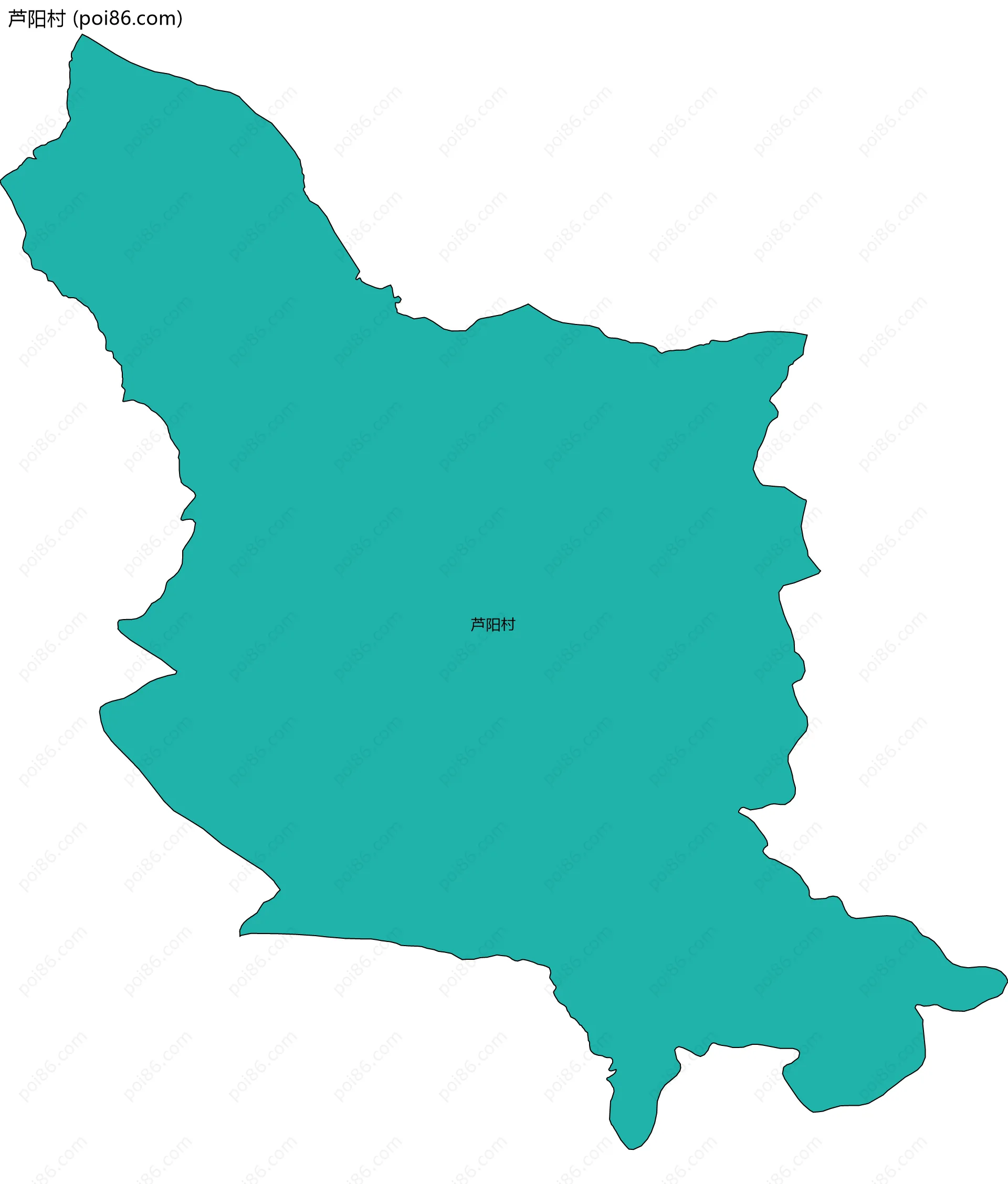 芦阳村边界地图