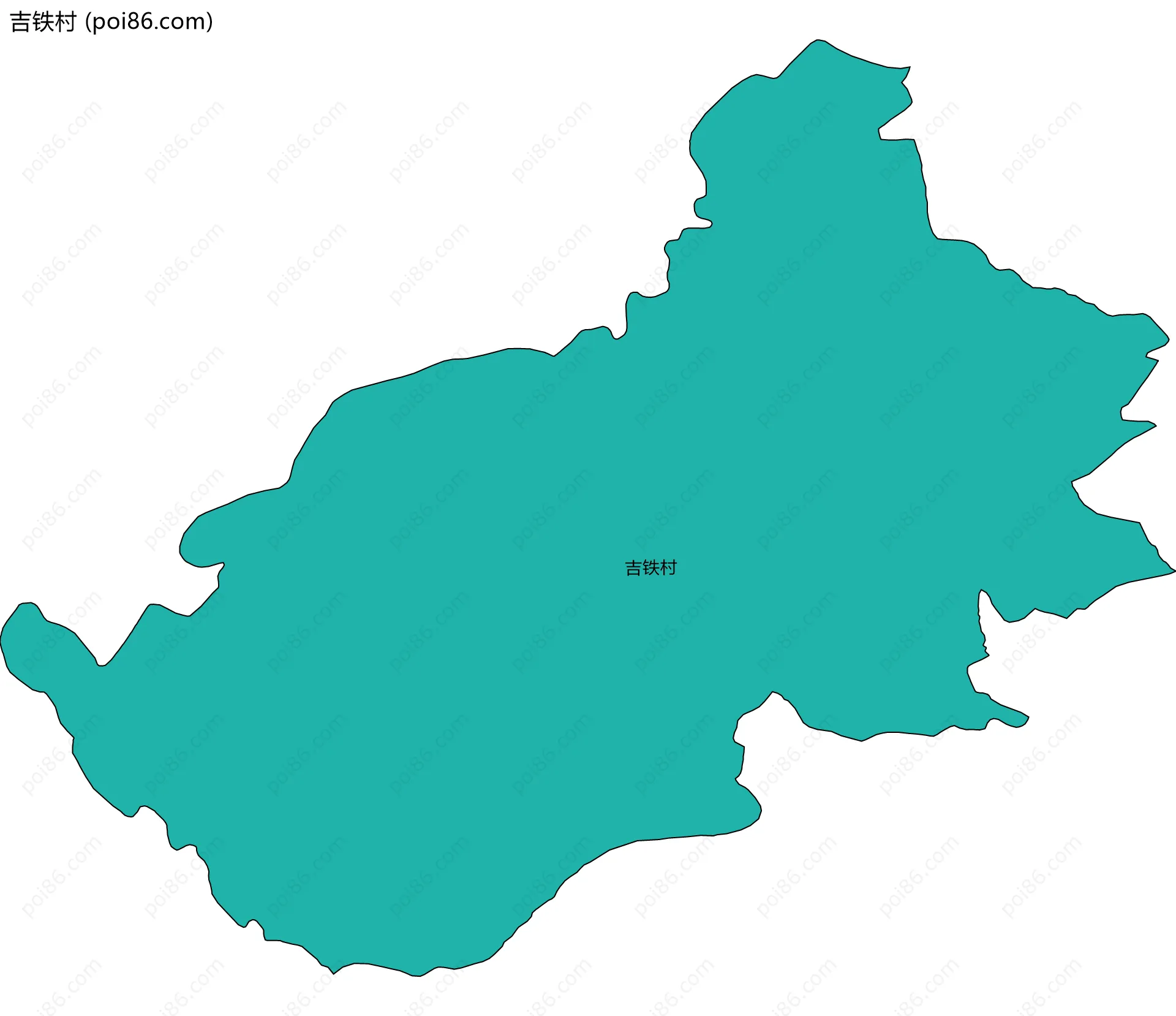 吉铁村边界地图