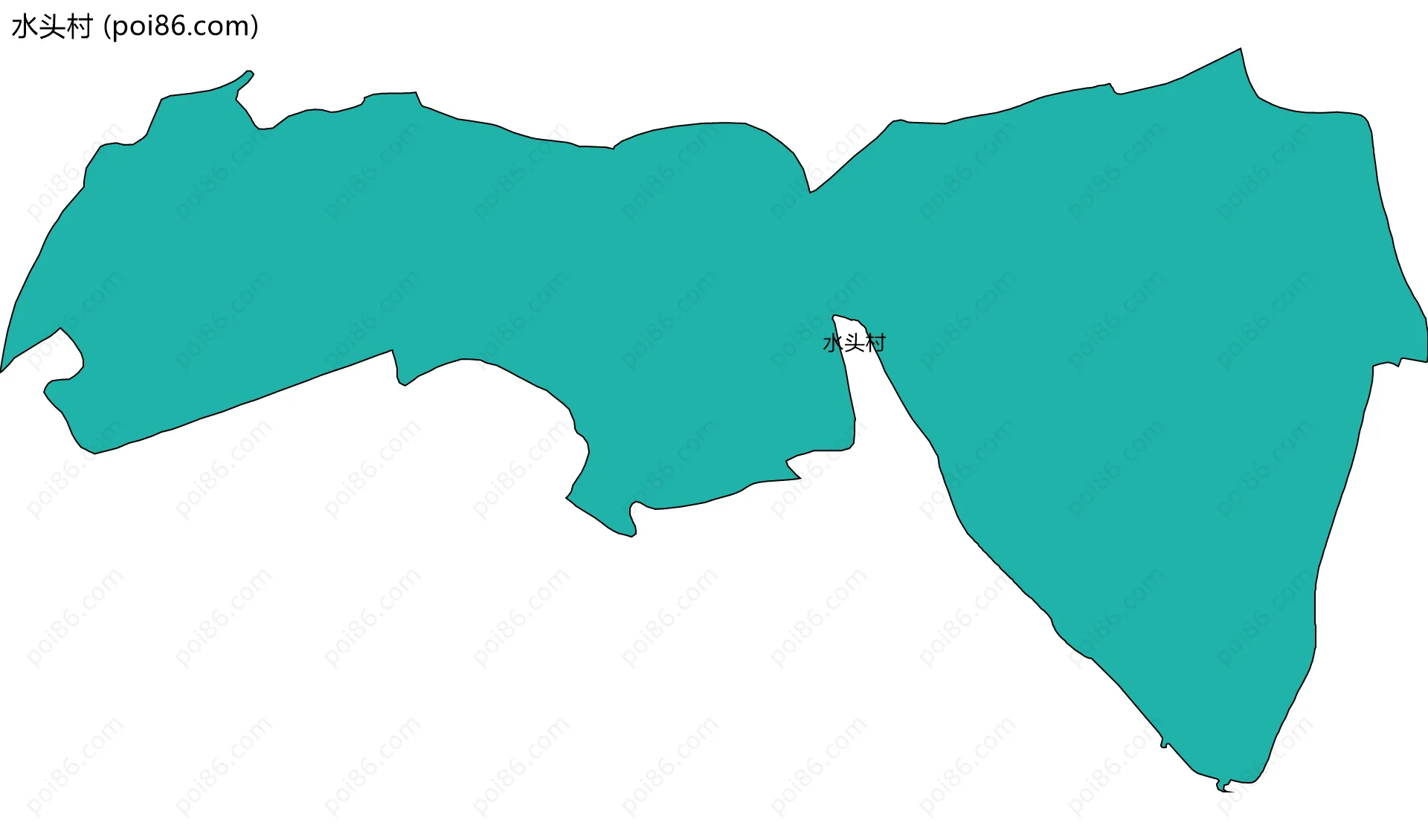 水头村边界地图