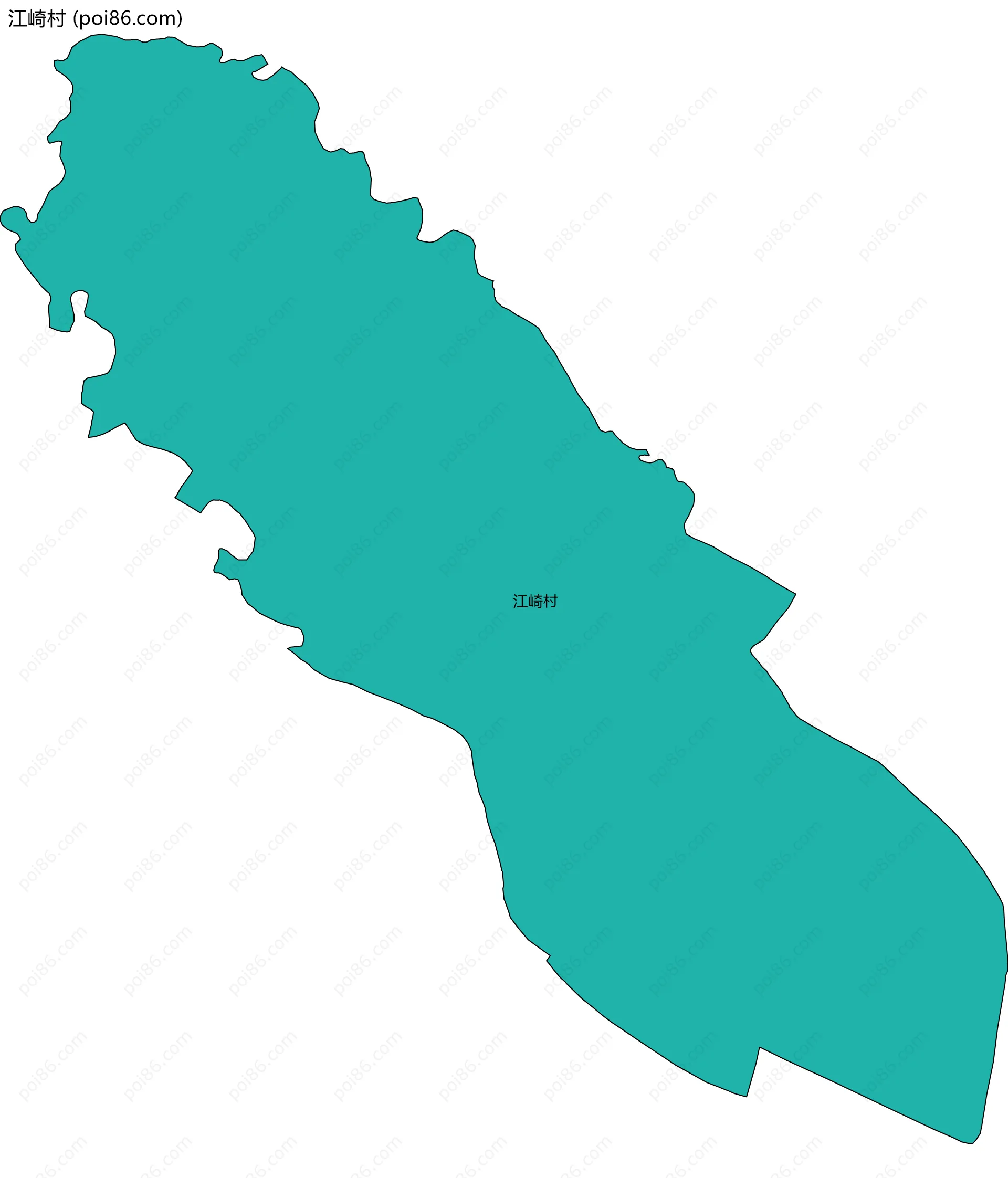 江崎村边界地图