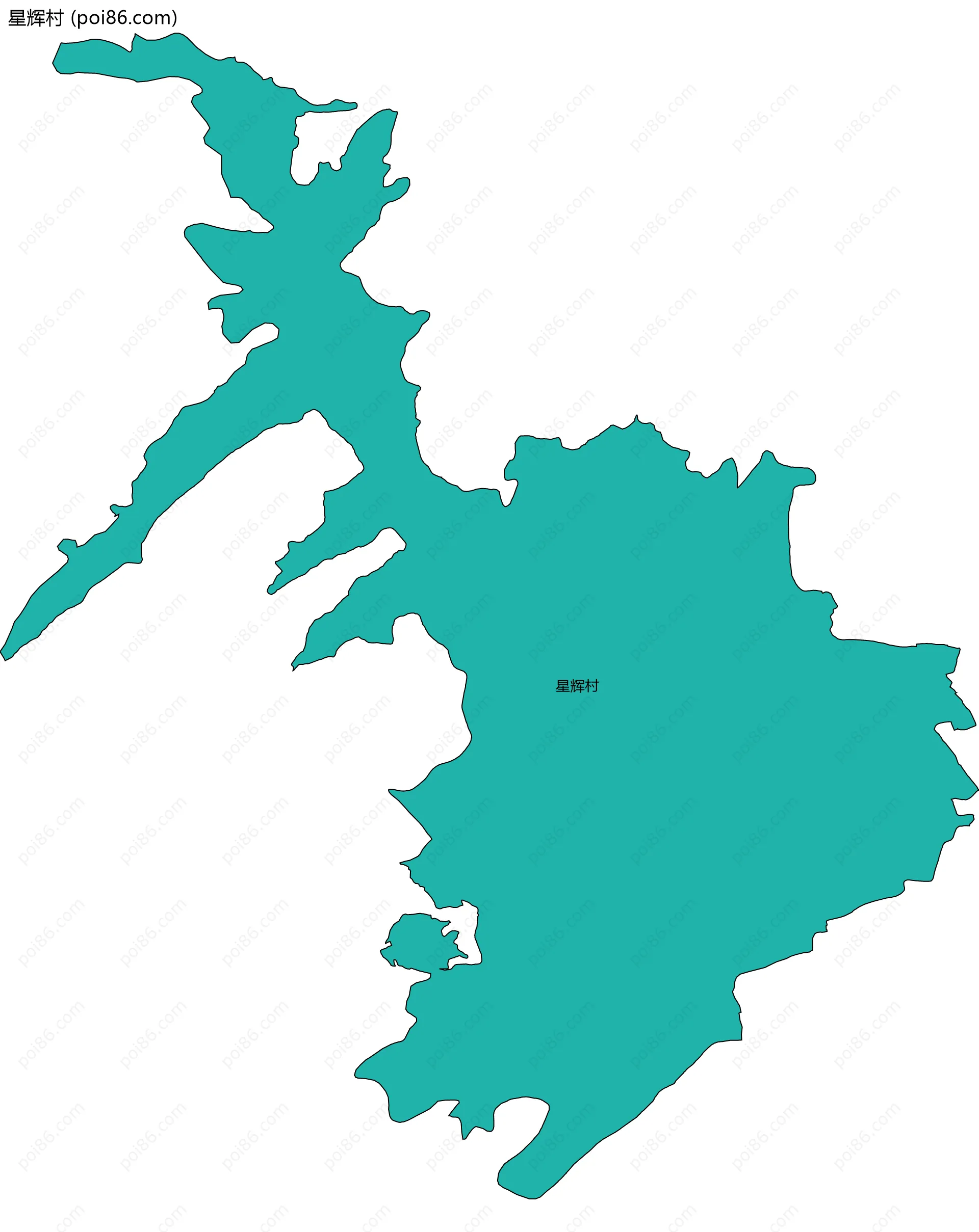 星辉村边界地图