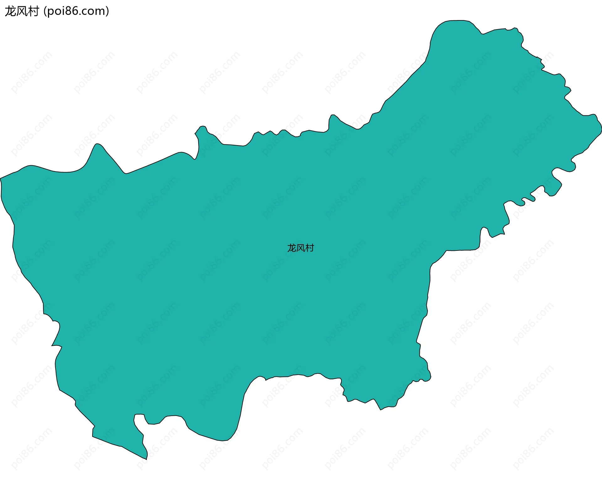 龙风村边界地图