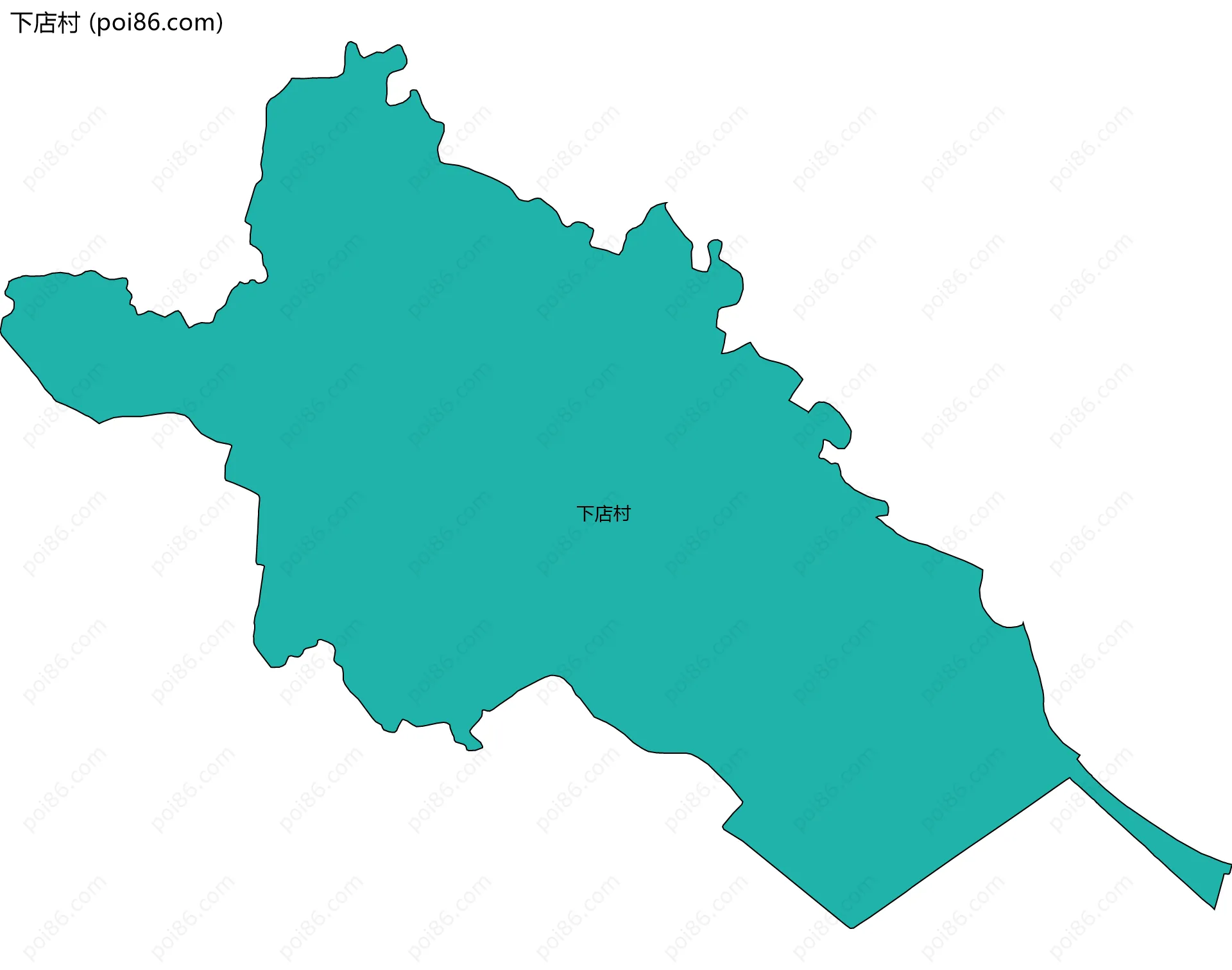 下店村边界地图