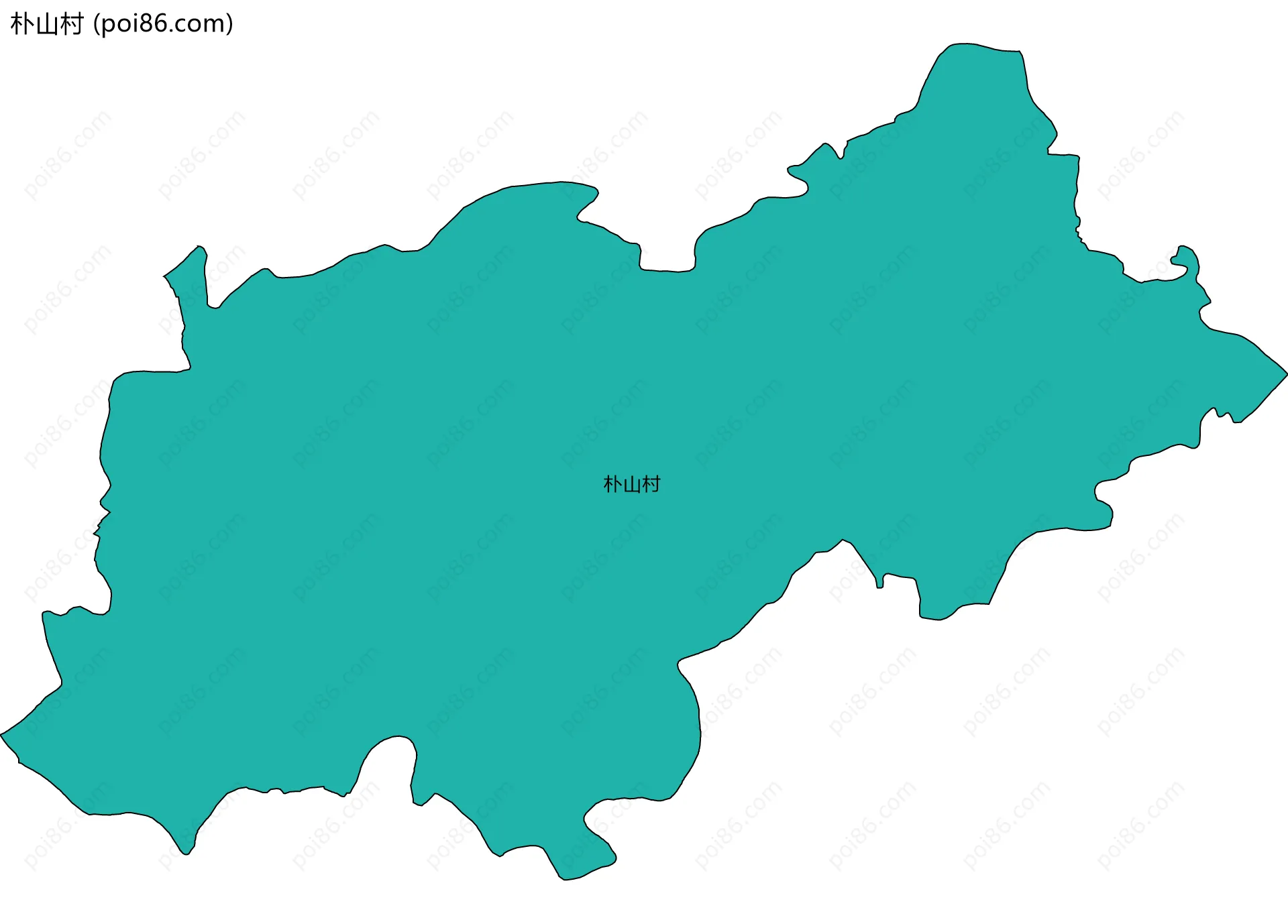 朴山村边界地图