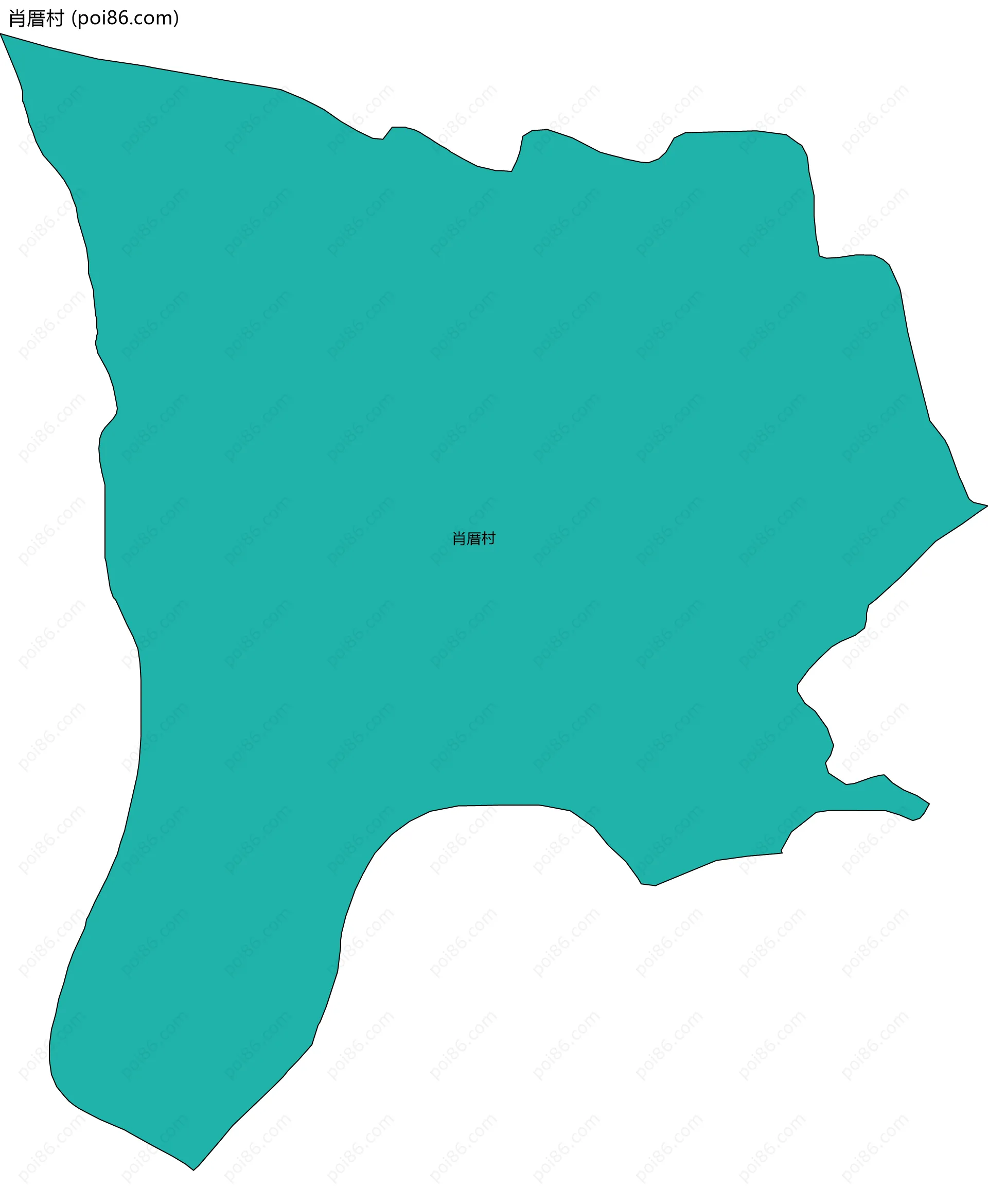 肖厝村边界地图