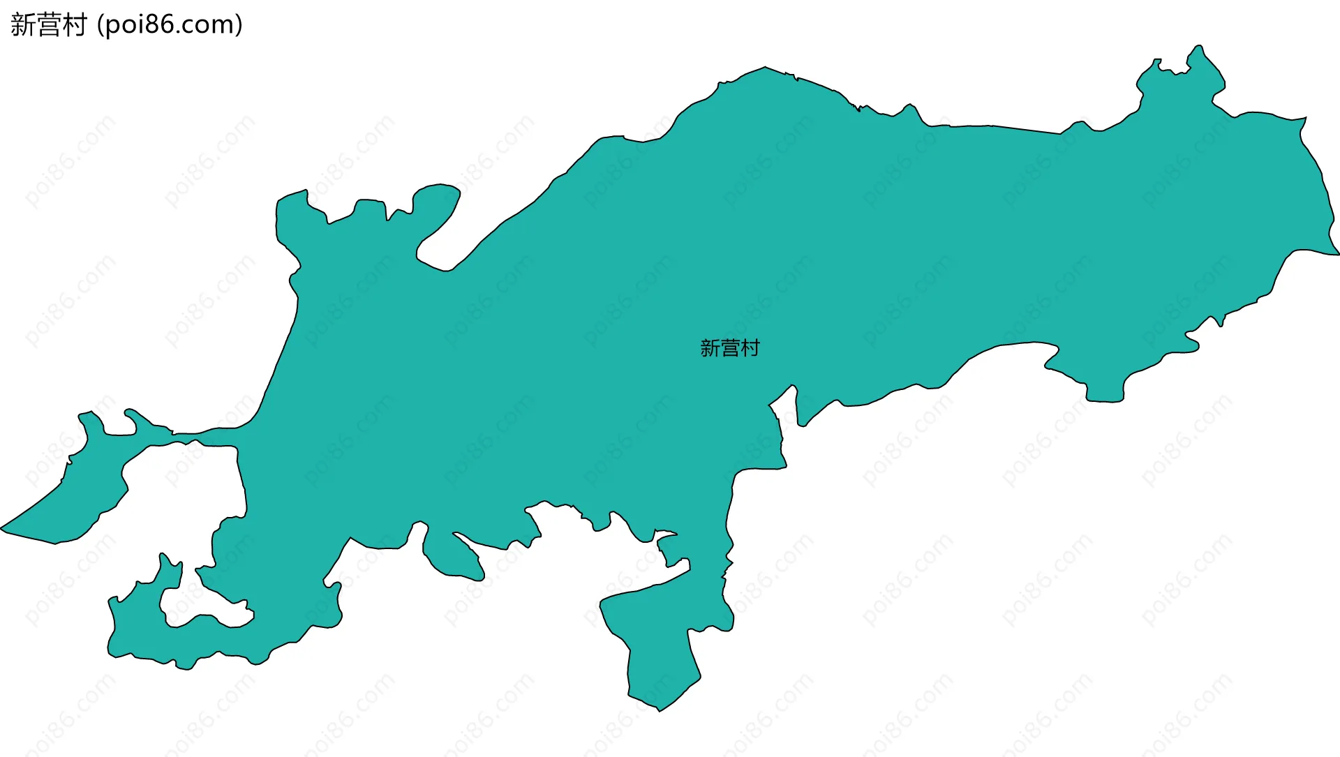 新营村边界地图