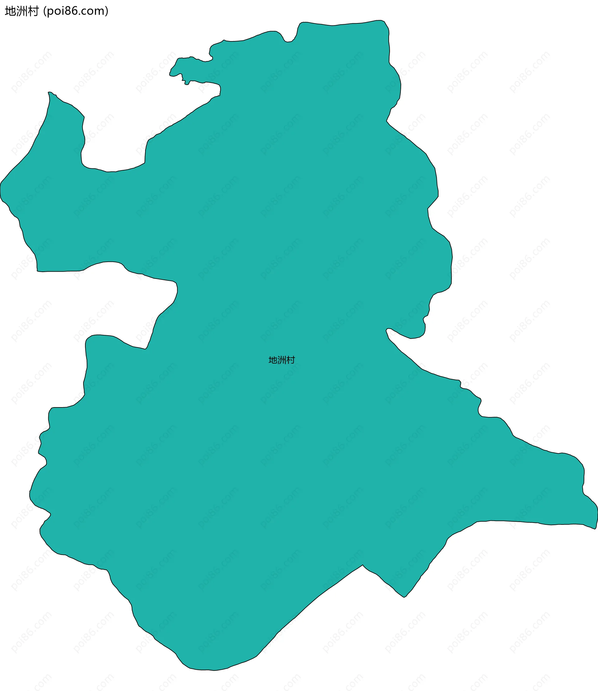 地洲村边界地图