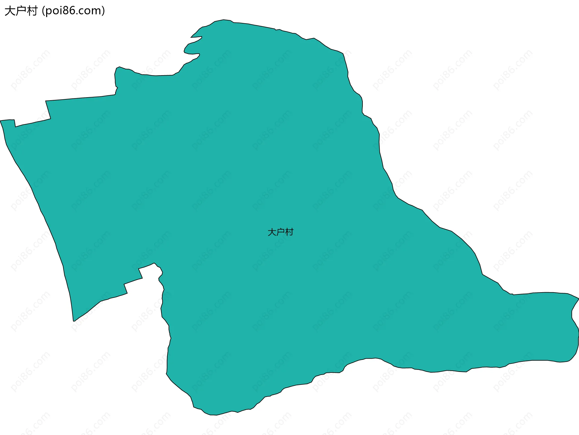 大户村边界地图