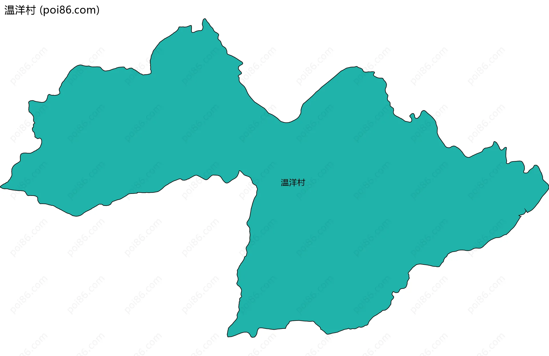 温洋村边界地图