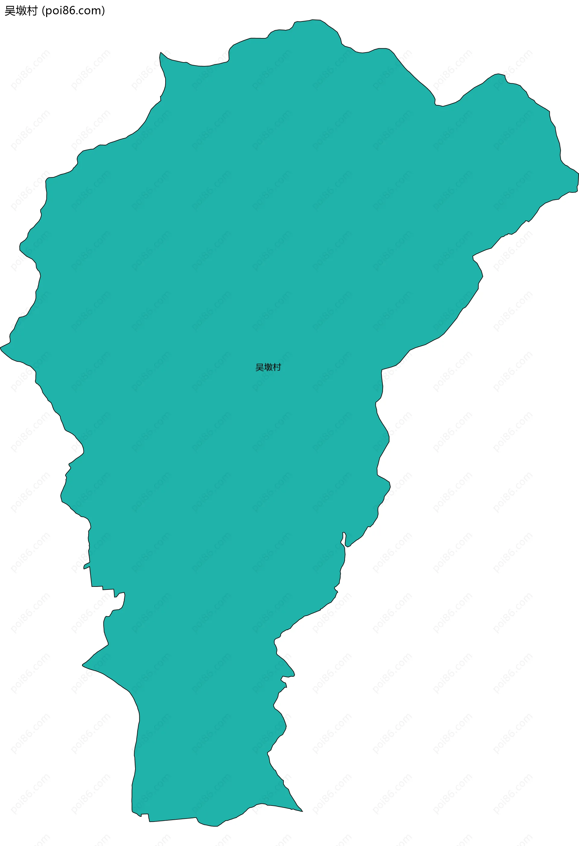 吴墩村边界地图