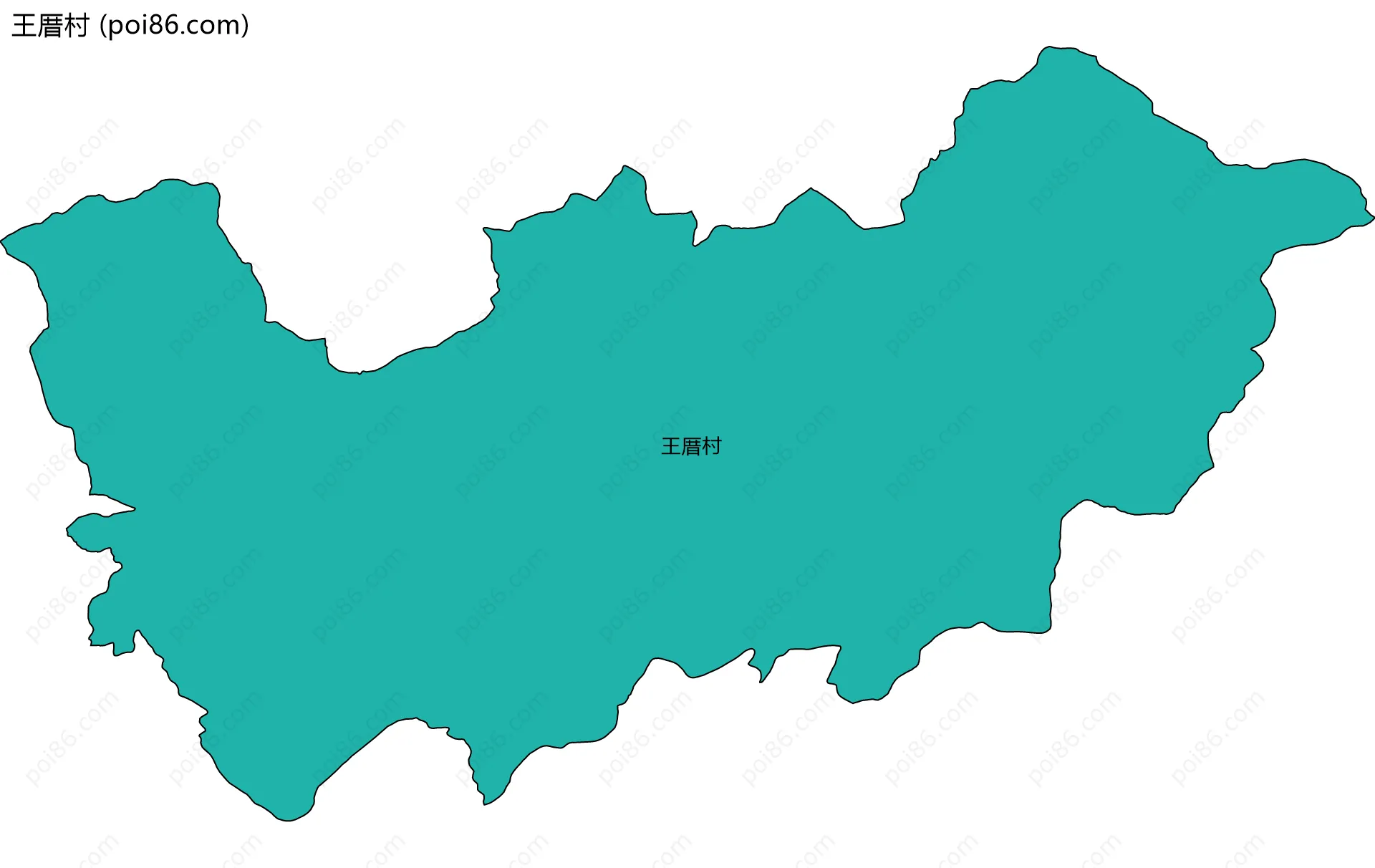 王厝村边界地图