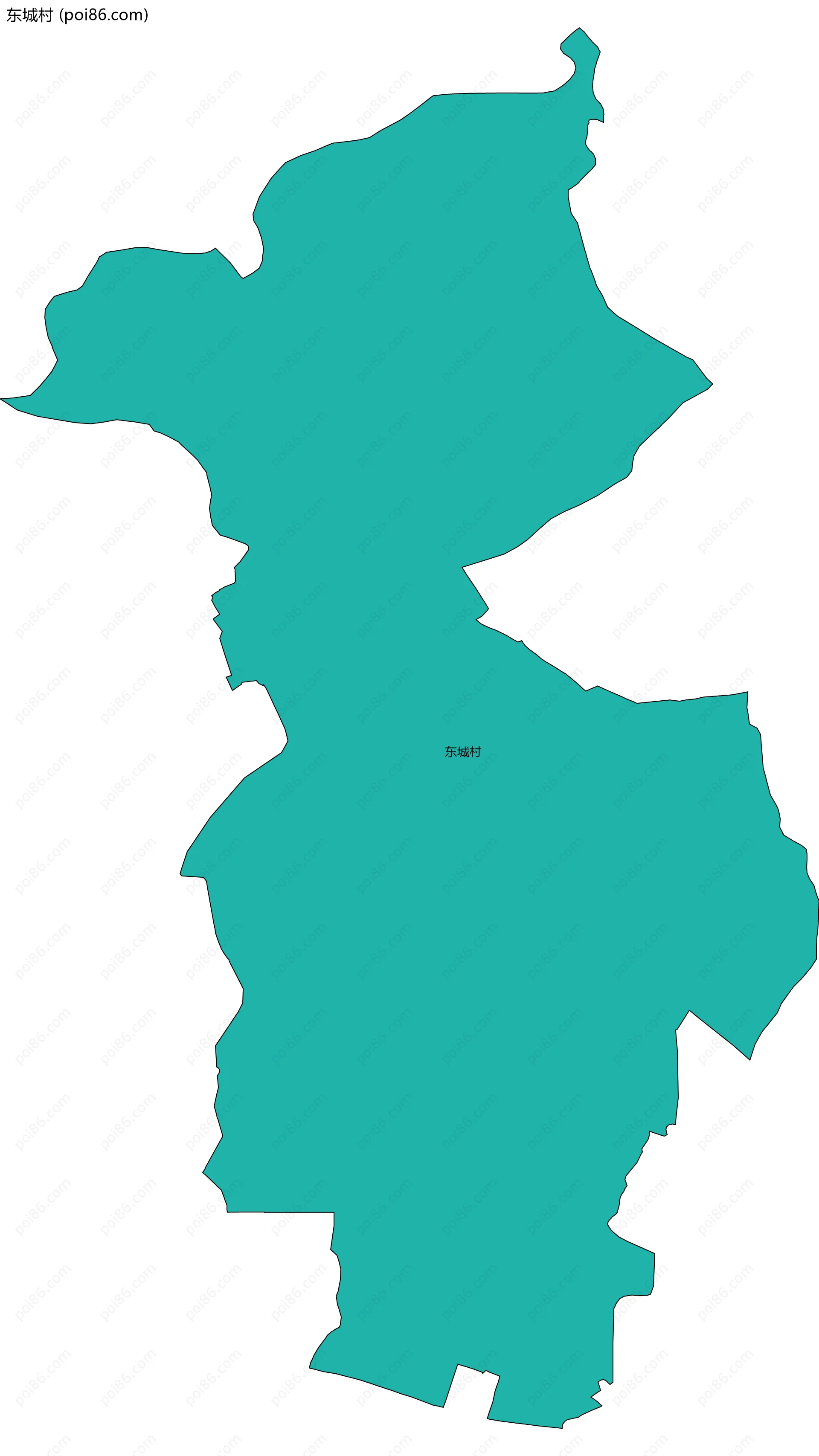 东城村边界地图