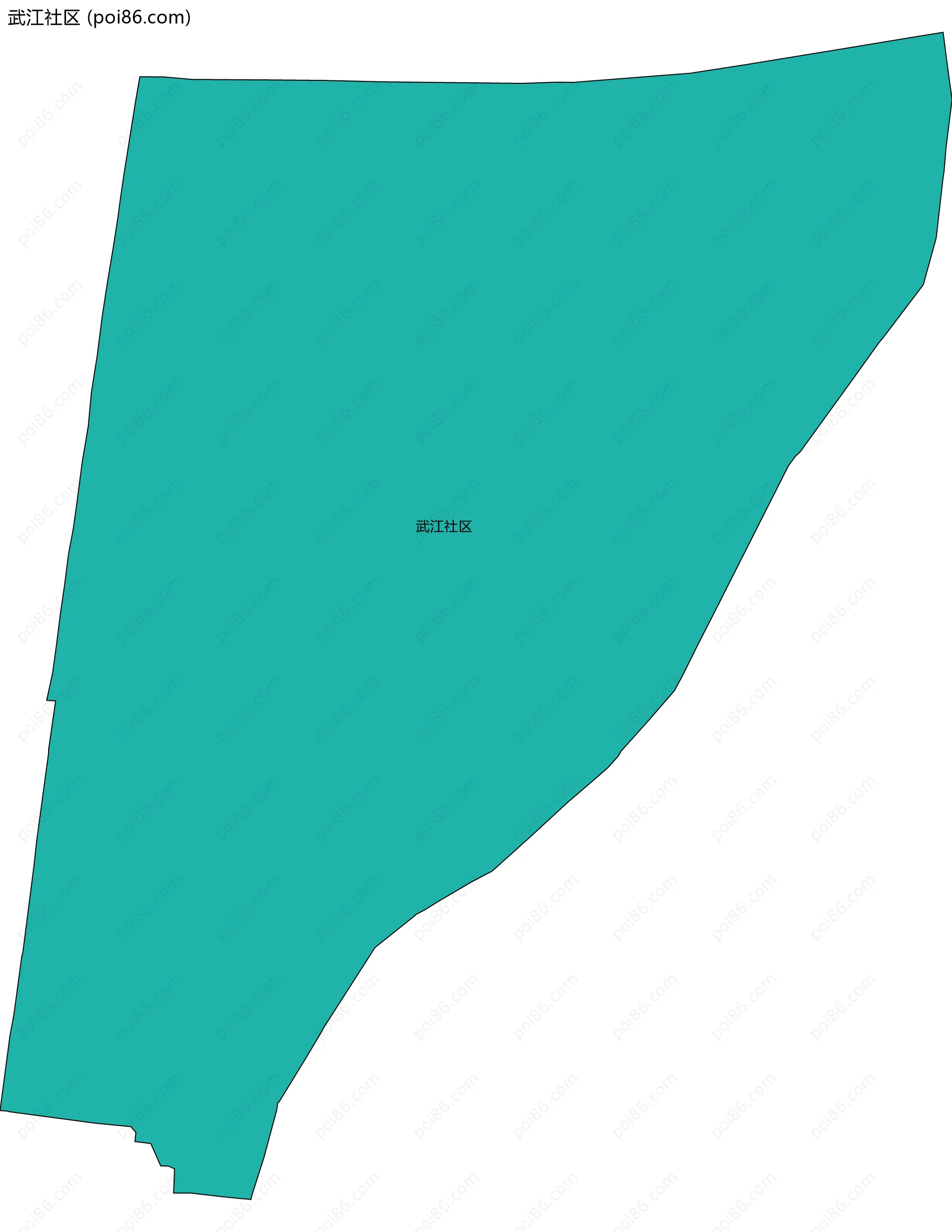 武江社区边界地图