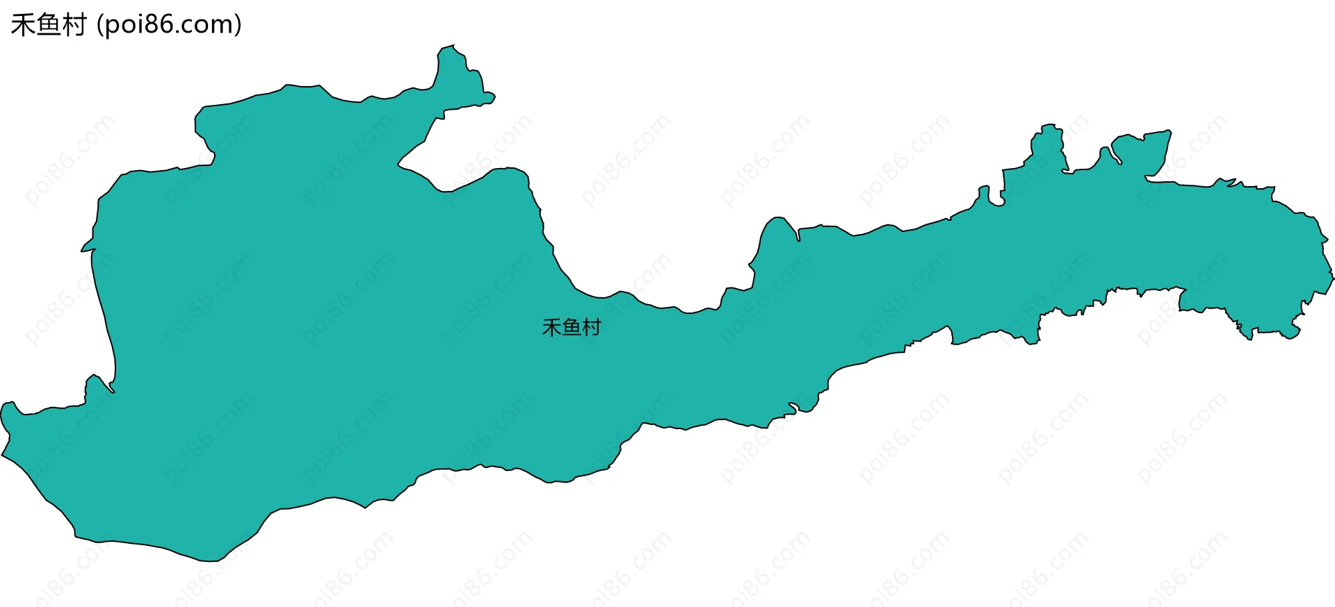 禾鱼村边界地图