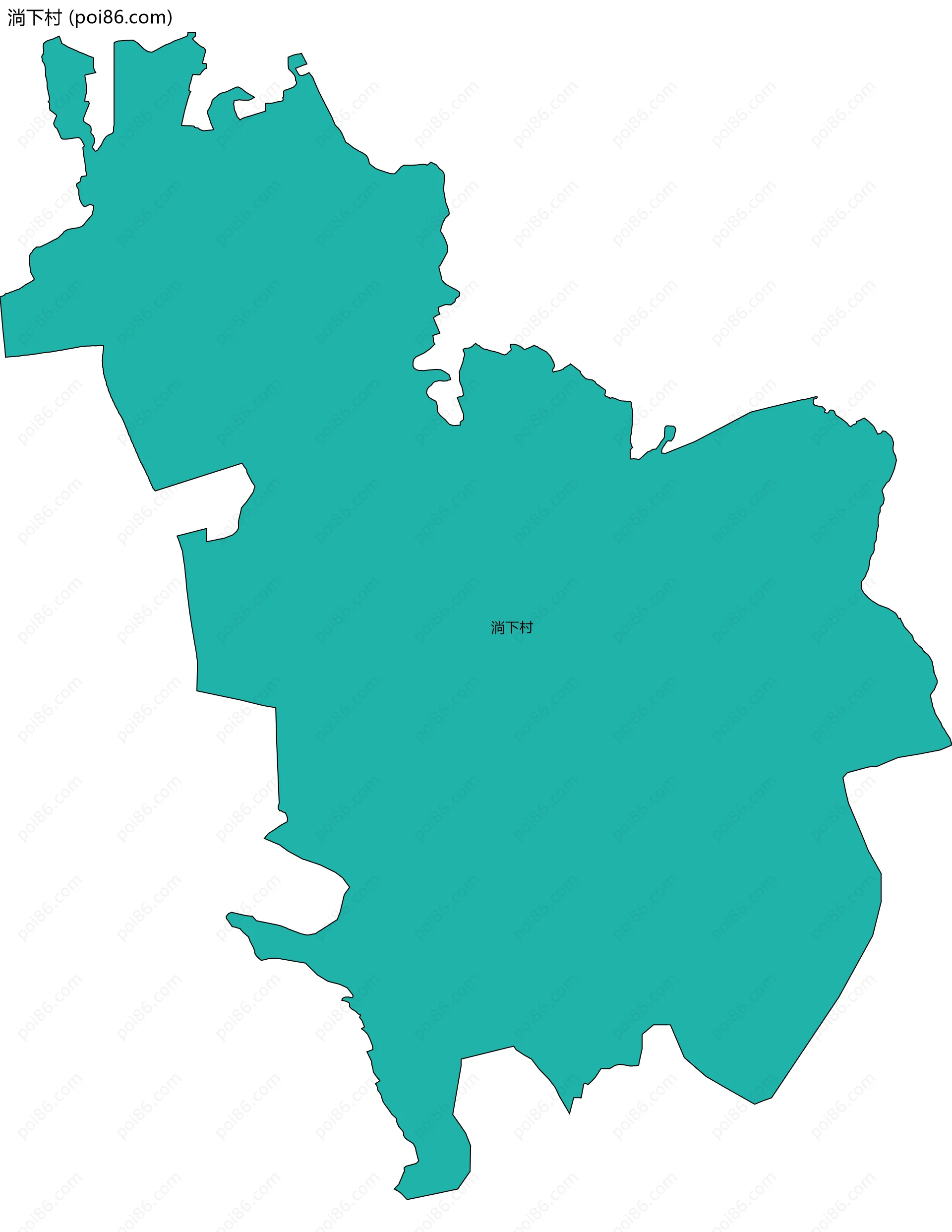 淌下村边界地图