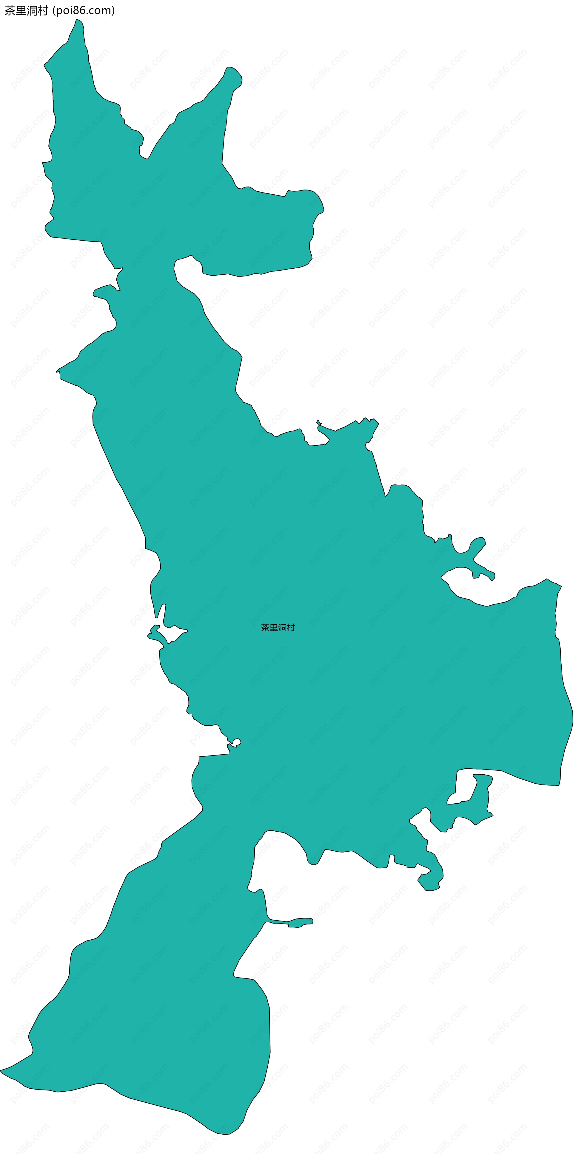 茶里洞村边界地图